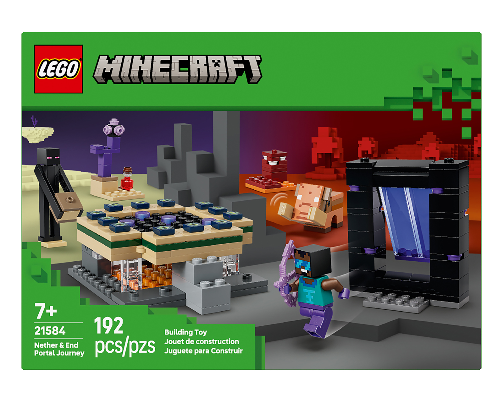 Foto 3 pulgar | Foto 2 | LEGO Minecraft El Viaje por el Nether y el Portal al End