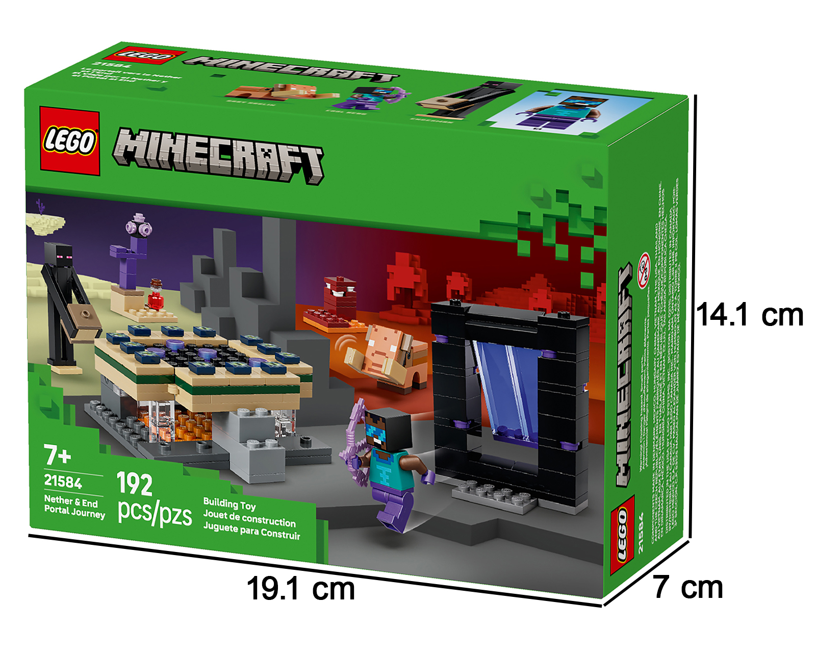 Foto 6 pulgar | Foto 5 | LEGO Minecraft El Viaje por el Nether y el Portal al End