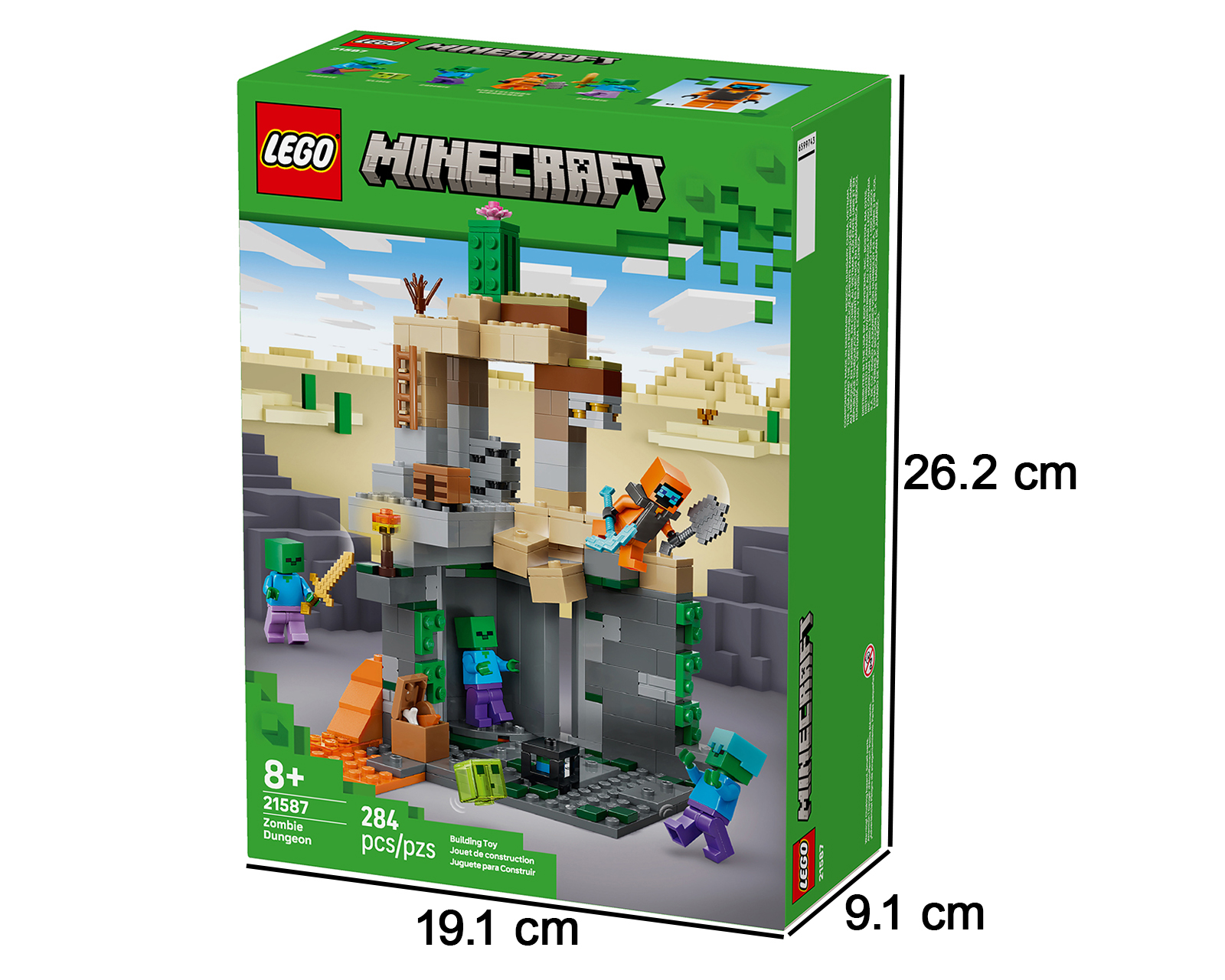 Foto 6 pulgar | Foto 5 | LEGO Minecraft La Mazmorra de Zombis