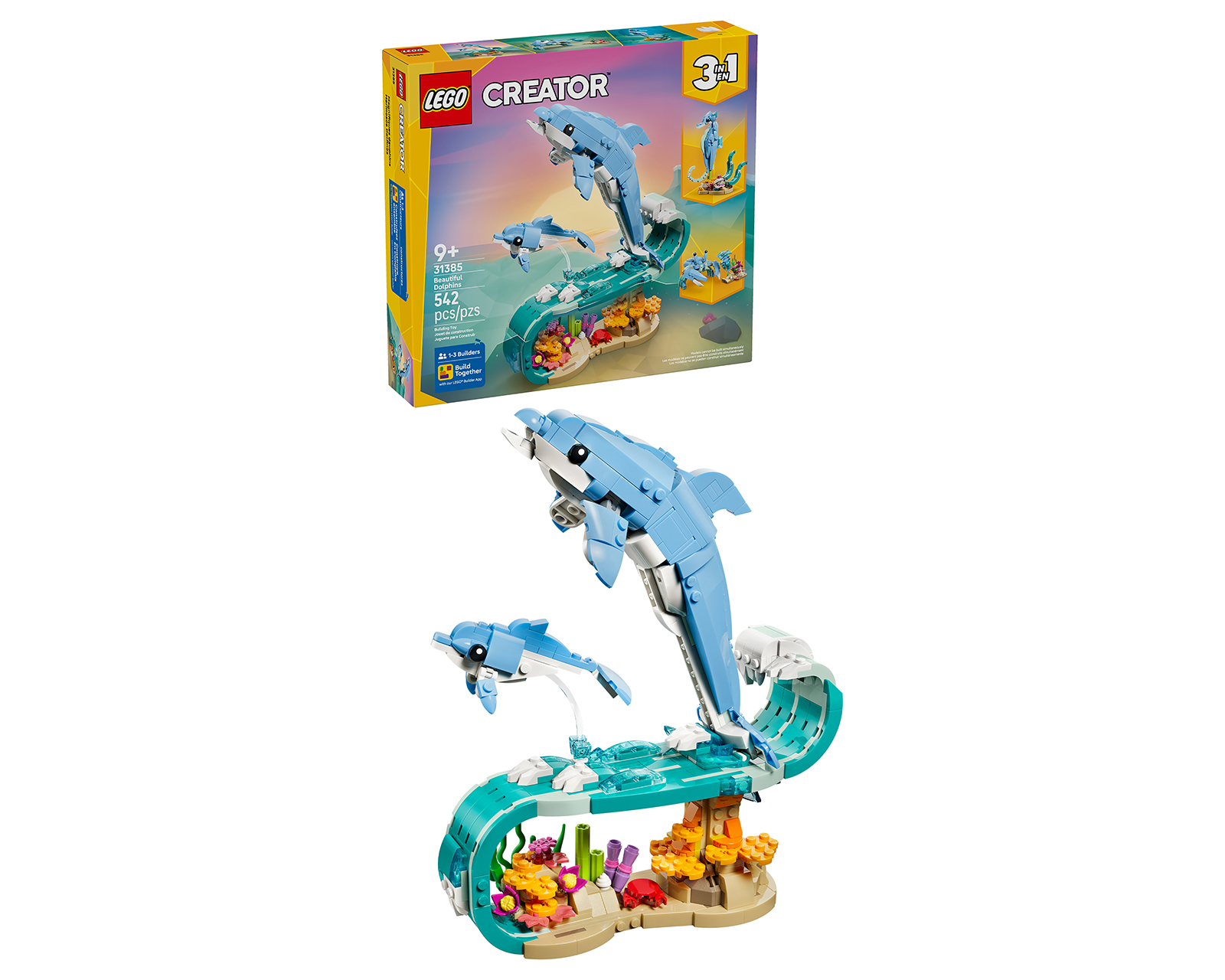 Foto 1 | Foto 1 | LEGO Creator: Animales Marinos: Hermosos Delfines