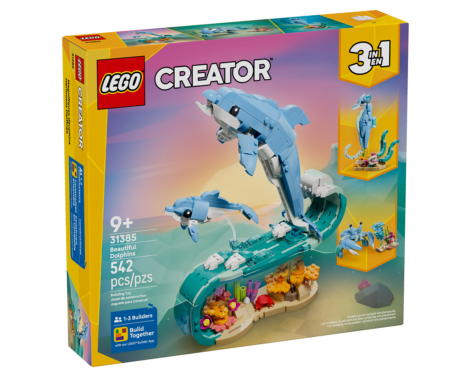 Foto 5 pulgar | Foto 4 | LEGO Creator: Animales Marinos: Hermosos Delfines