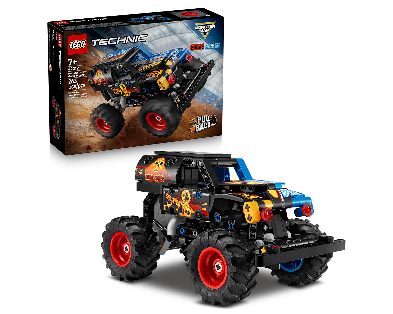 Foto 1 | Foto 1 | LEGO Technic Monster Jam Grave Digger Fuego y Hielo