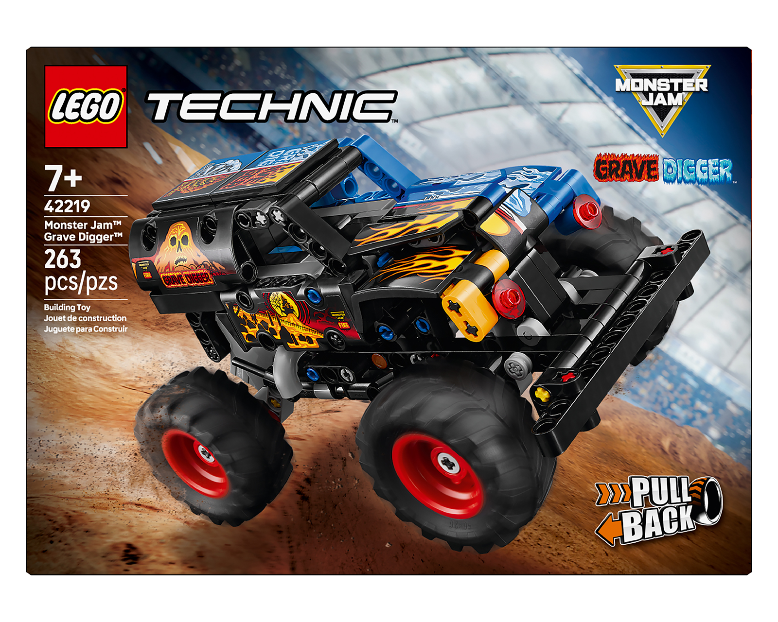 Foto 3 pulgar | Foto 2 | LEGO Technic Monster Jam Grave Digger Fuego y Hielo