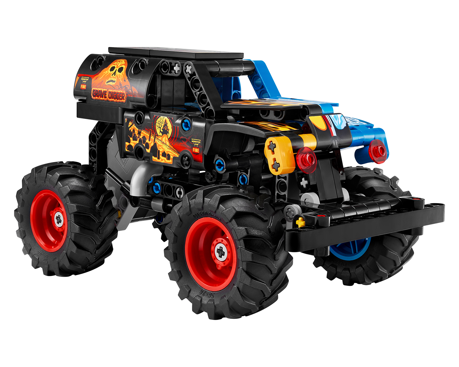 Foto 4 pulgar | Foto 3 | LEGO Technic Monster Jam Grave Digger Fuego y Hielo