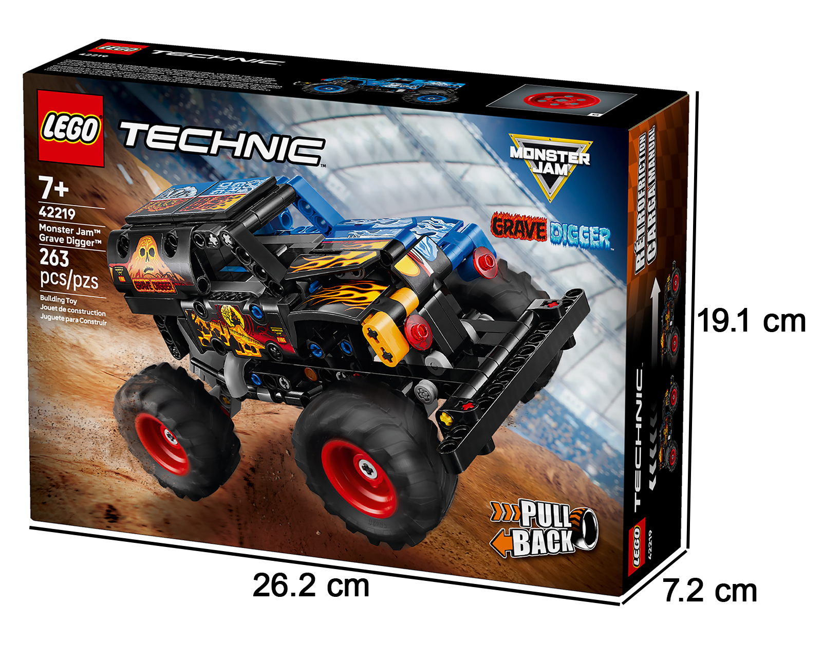 Foto 6 pulgar | Foto 5 | LEGO Technic Monster Jam Grave Digger Fuego y Hielo