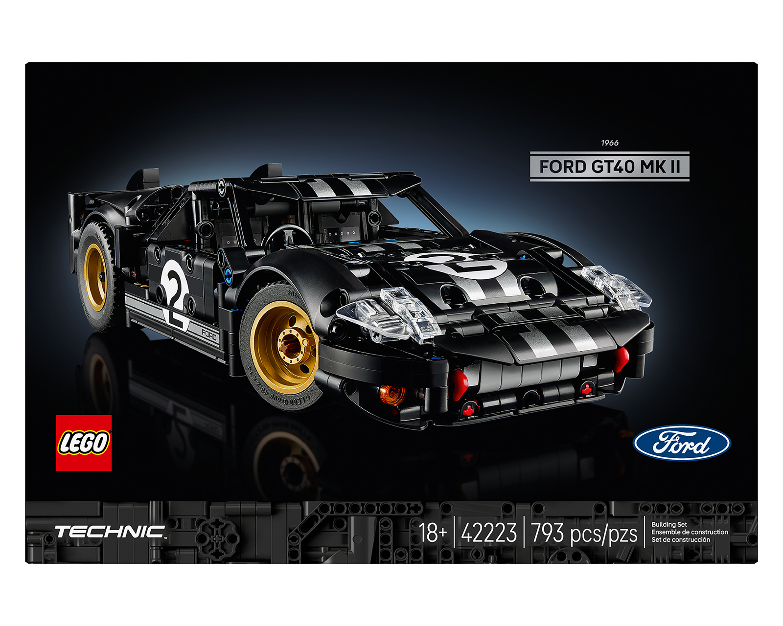 Foto 3 pulgar | Foto 2 | LEGO Technic Coche de Carreras Ford GT40 MKII de 1966