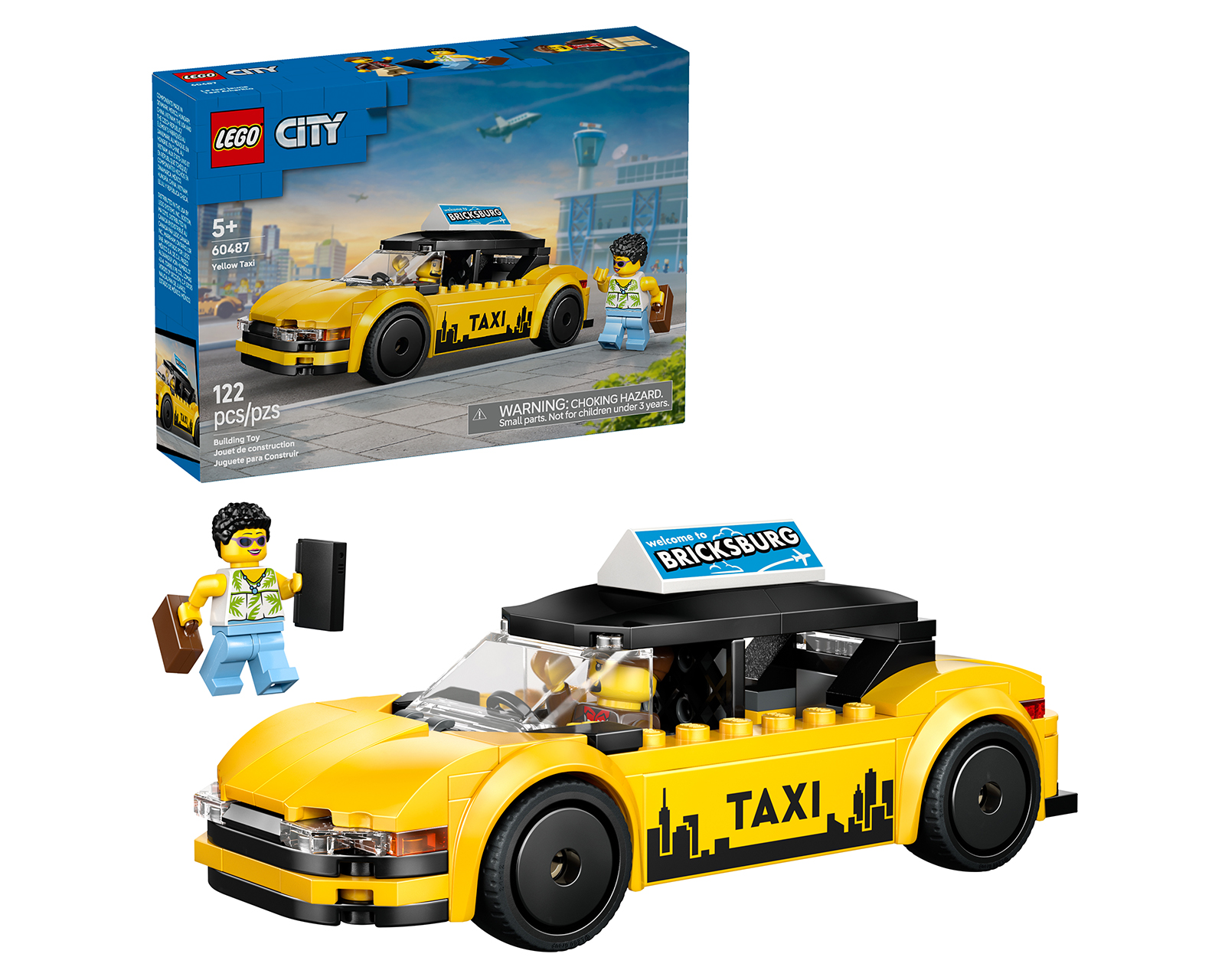 Foto 2 pulgar | Foto 1 | LEGO City Taxi Amarillo