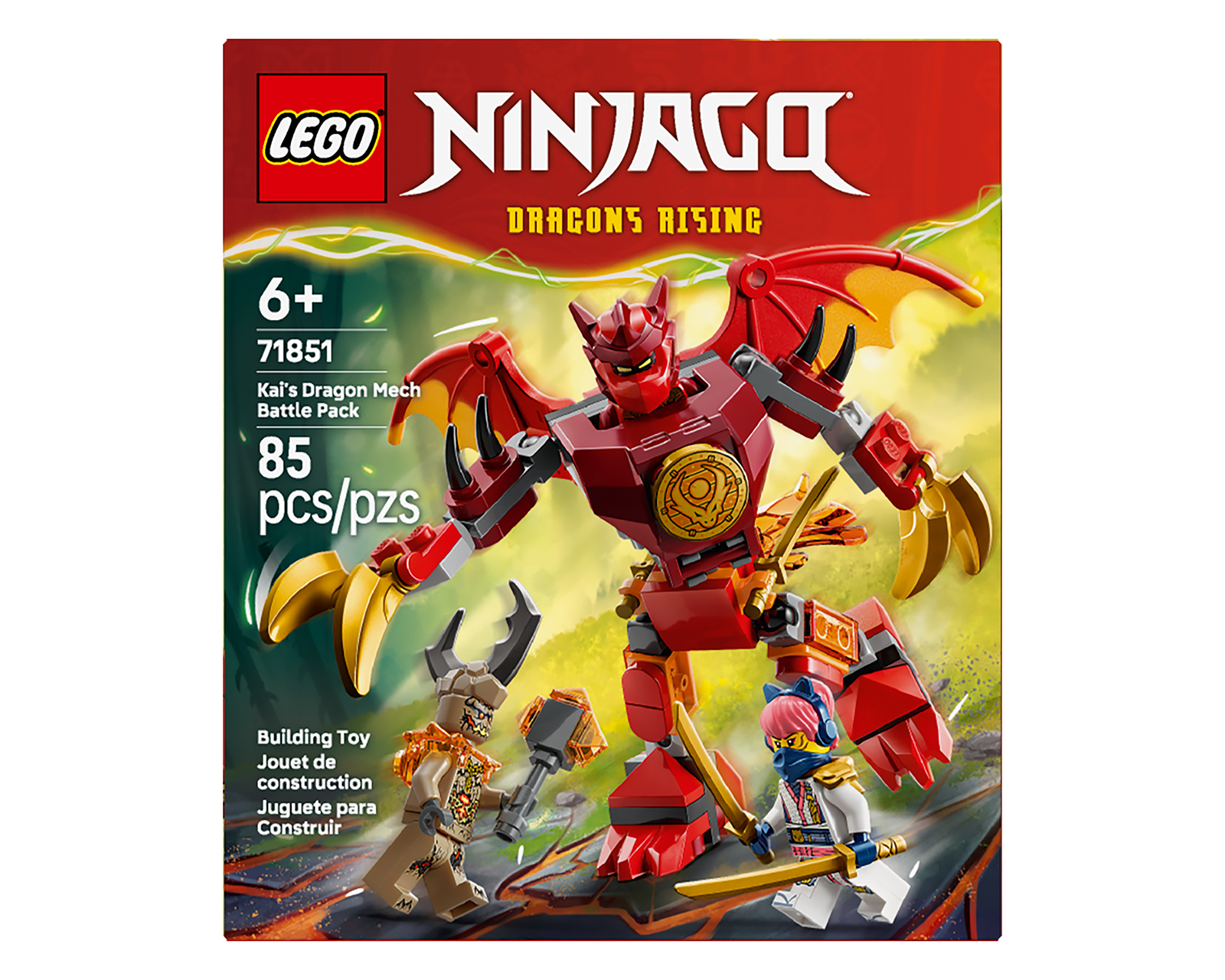 Foto 2 | Foto 2 | LEGO Ninjago: Pack de Combate: Meca Dragón de Kai