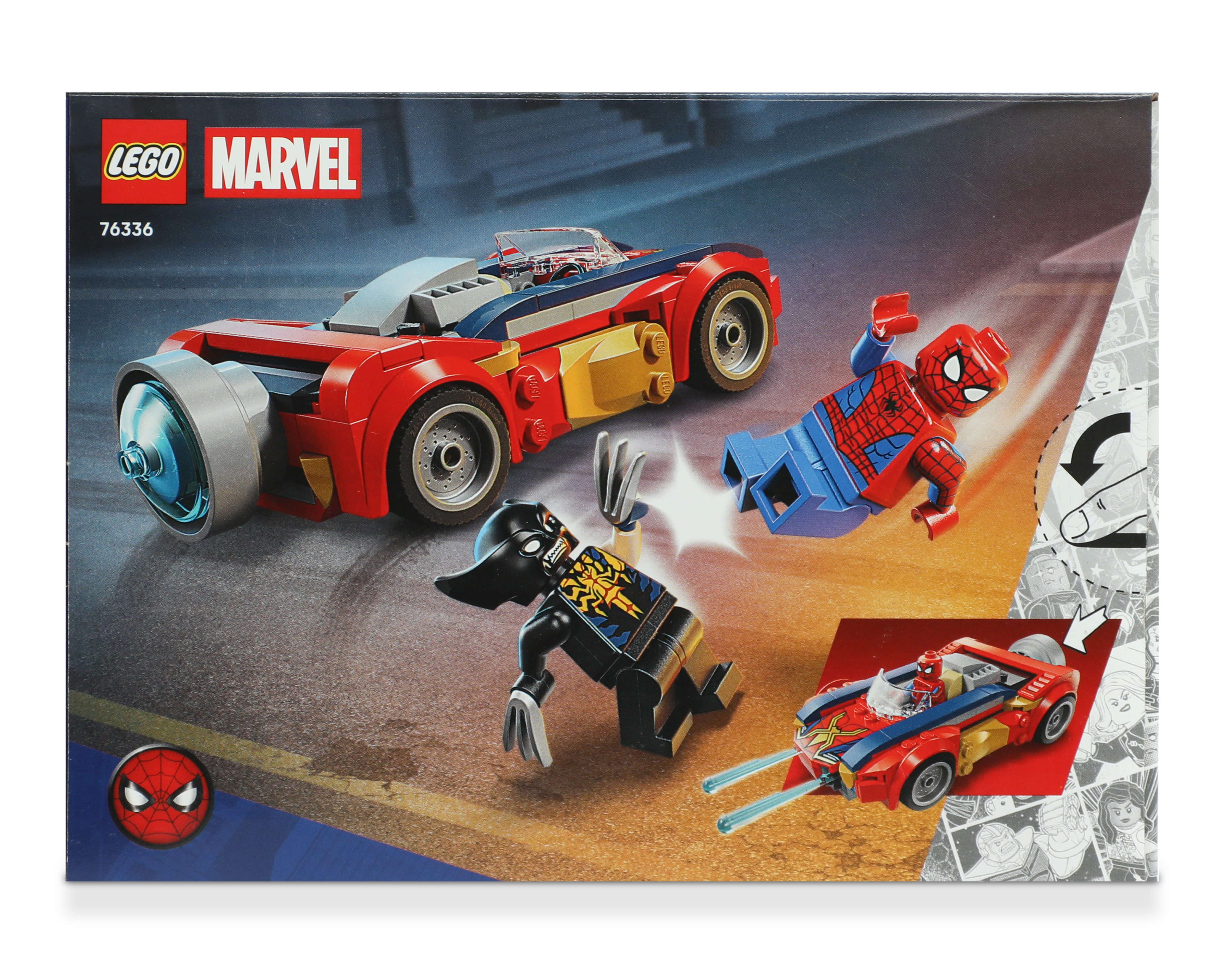 Foto 3 pulgar | Foto 2 | LEGO Marvel: Coche de Spider-Man vs. Lobezno Venomizado