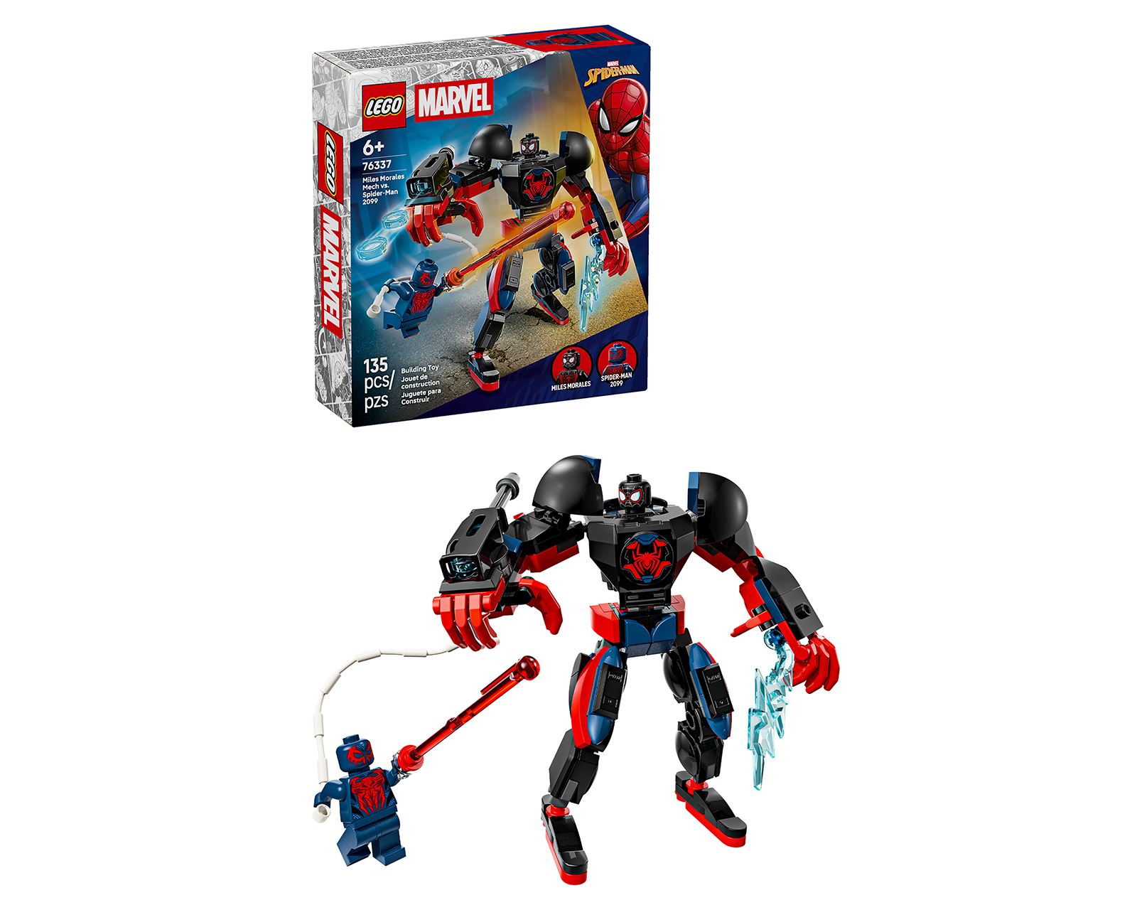 LEGO Marvel Armadura Robótica de Miles Morales vs. Spider-Man 2099