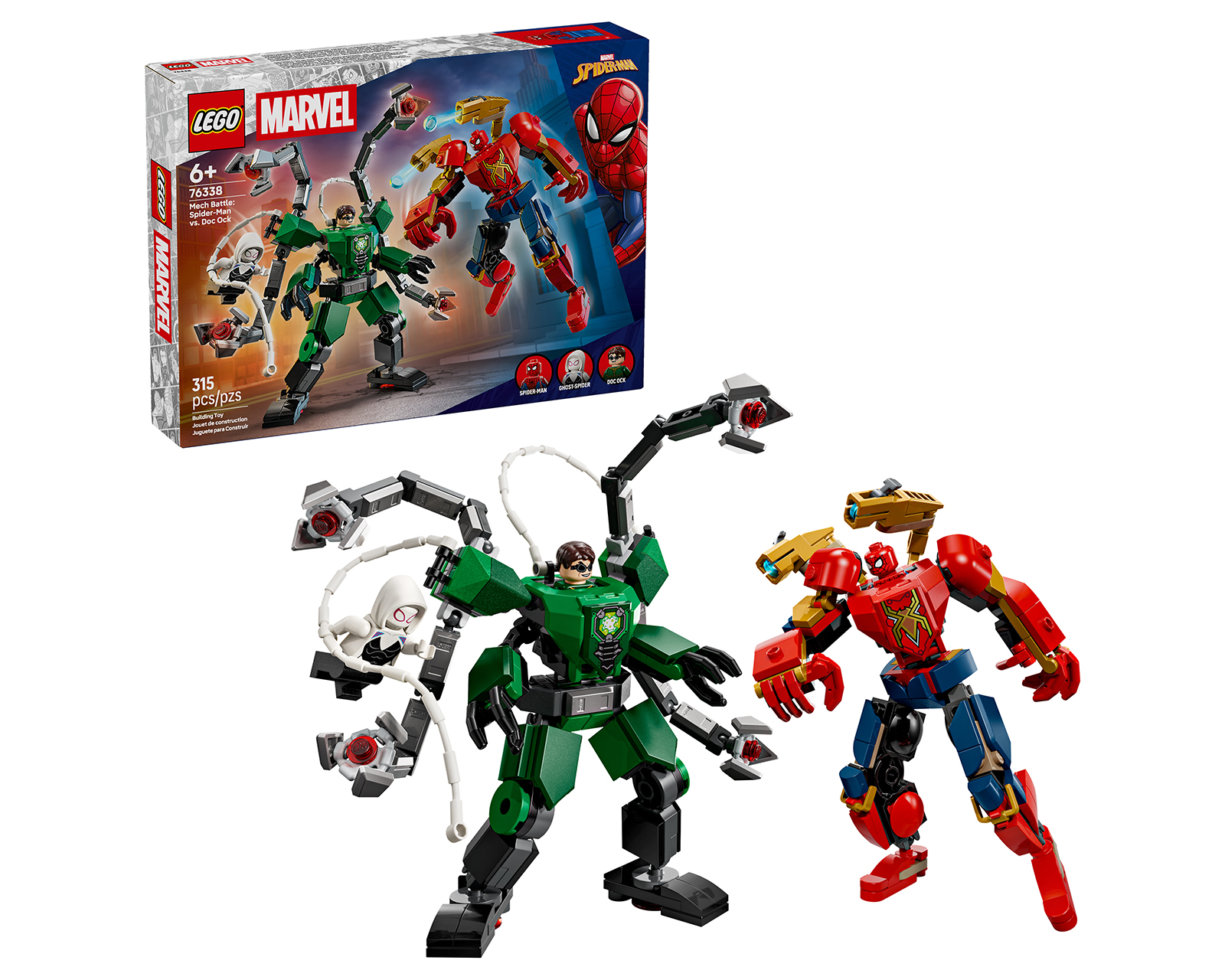 Foto 2 pulgar | Foto 1 | LEGO Marvel Batalla de Mechas Spider-Man Vs Doc Ock