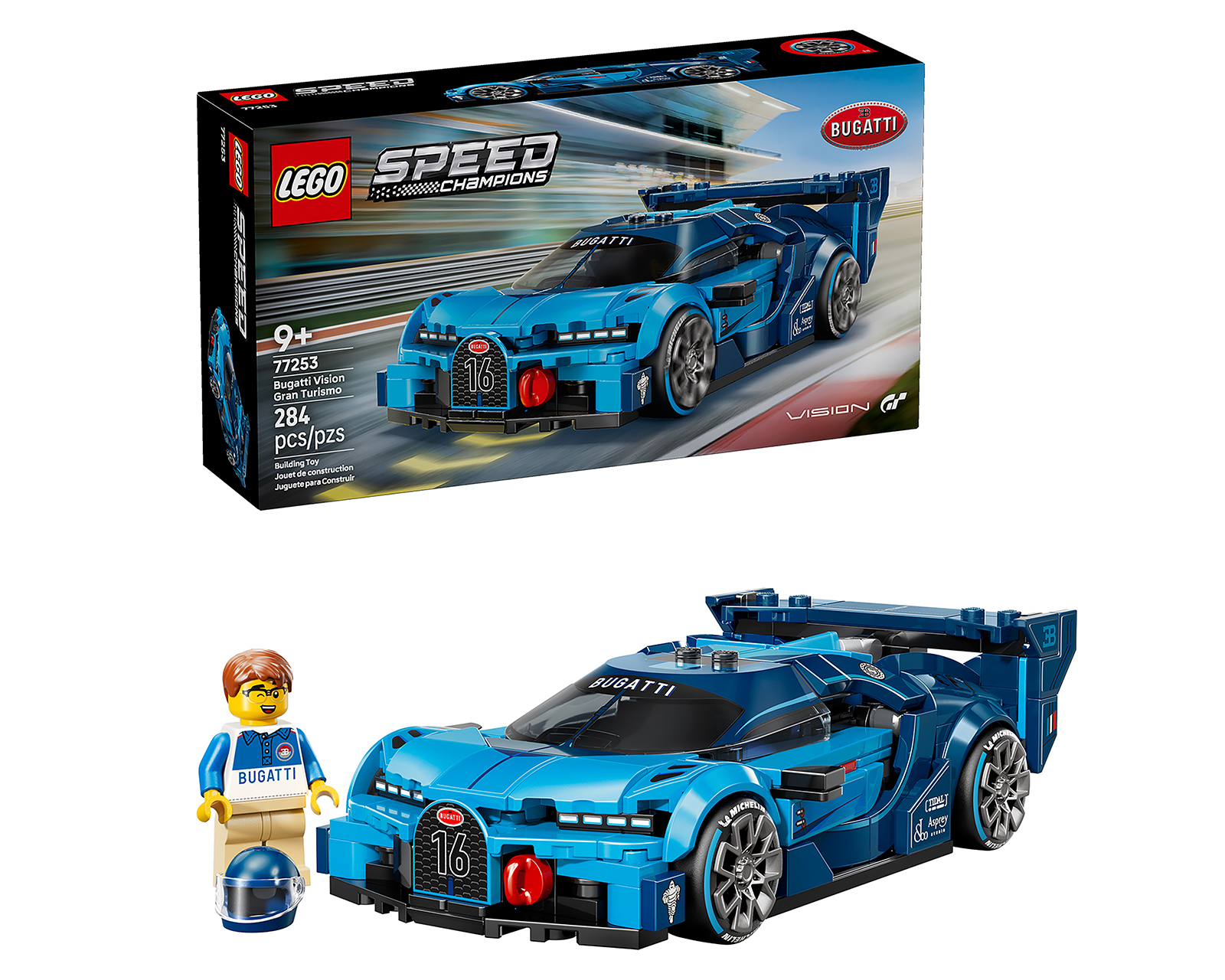 Foto 2 pulgar | Foto 1 | LEGO Speed Champions Coche Hiperdeportivo Bugatti Vision GT