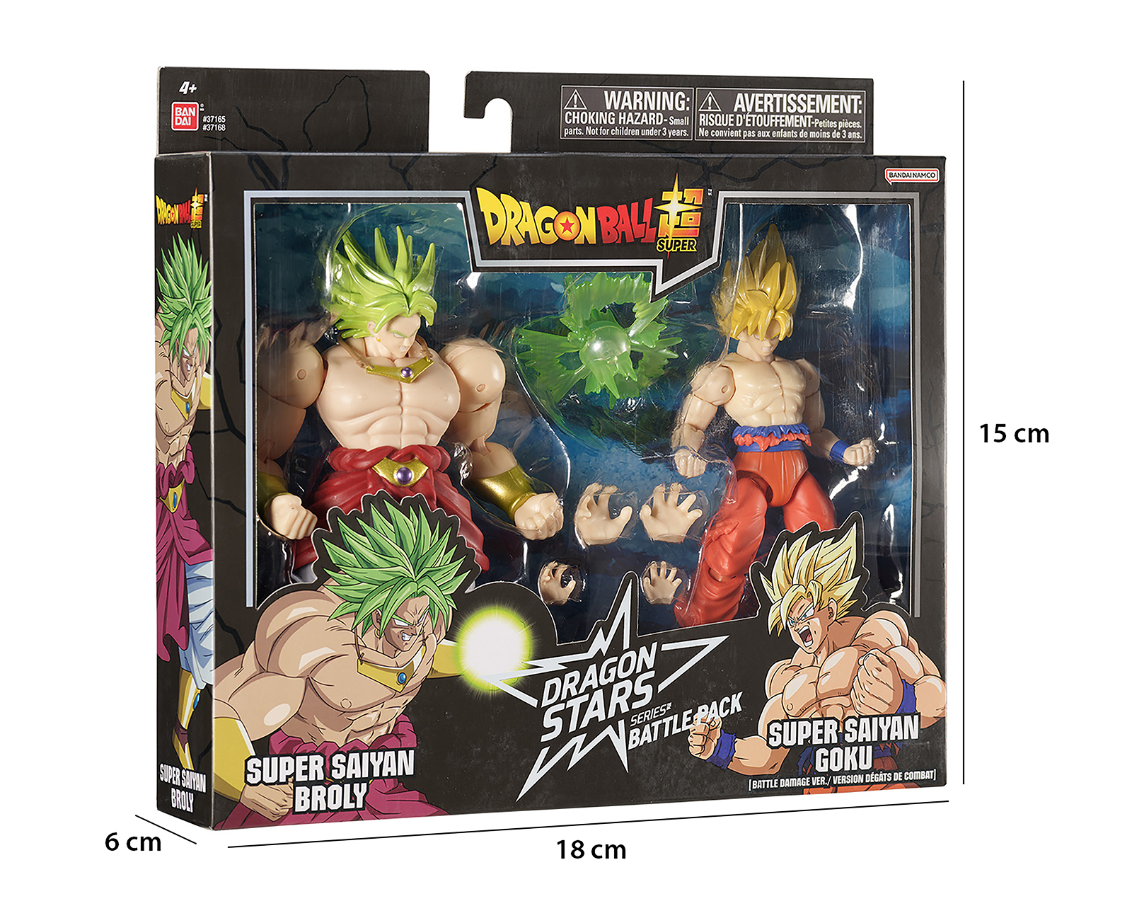 Foto 6 pulgar | Foto 5 | Super Saiyan Broly y Gokú Dragon Ball Super Dragon Stars Battle Pack
