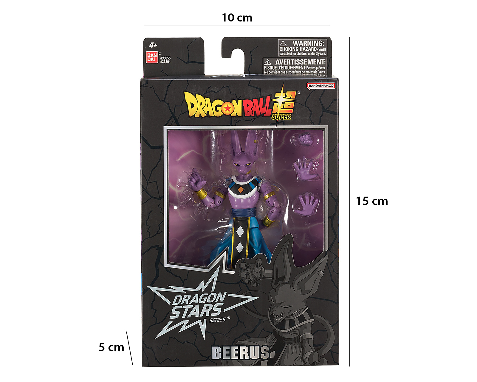Foto 7 pulgar | Foto 6 | Beerus Figura de Acción Dragon Ball Super Dragon Stars Series