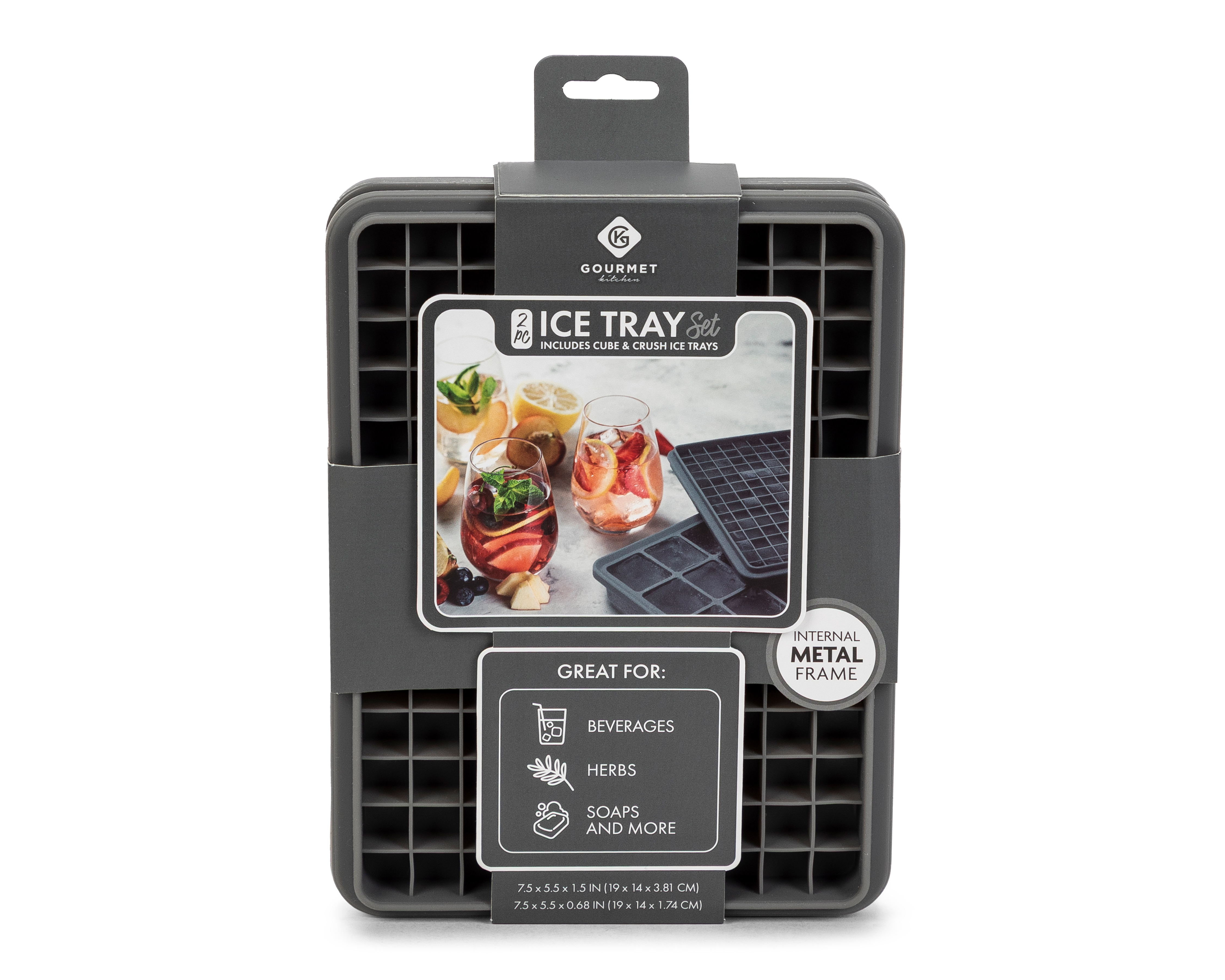 Foto 6 pulgar | Foto 5 | Molde para Hielo Gourmet Kitchen de Silicón 2 Piezas