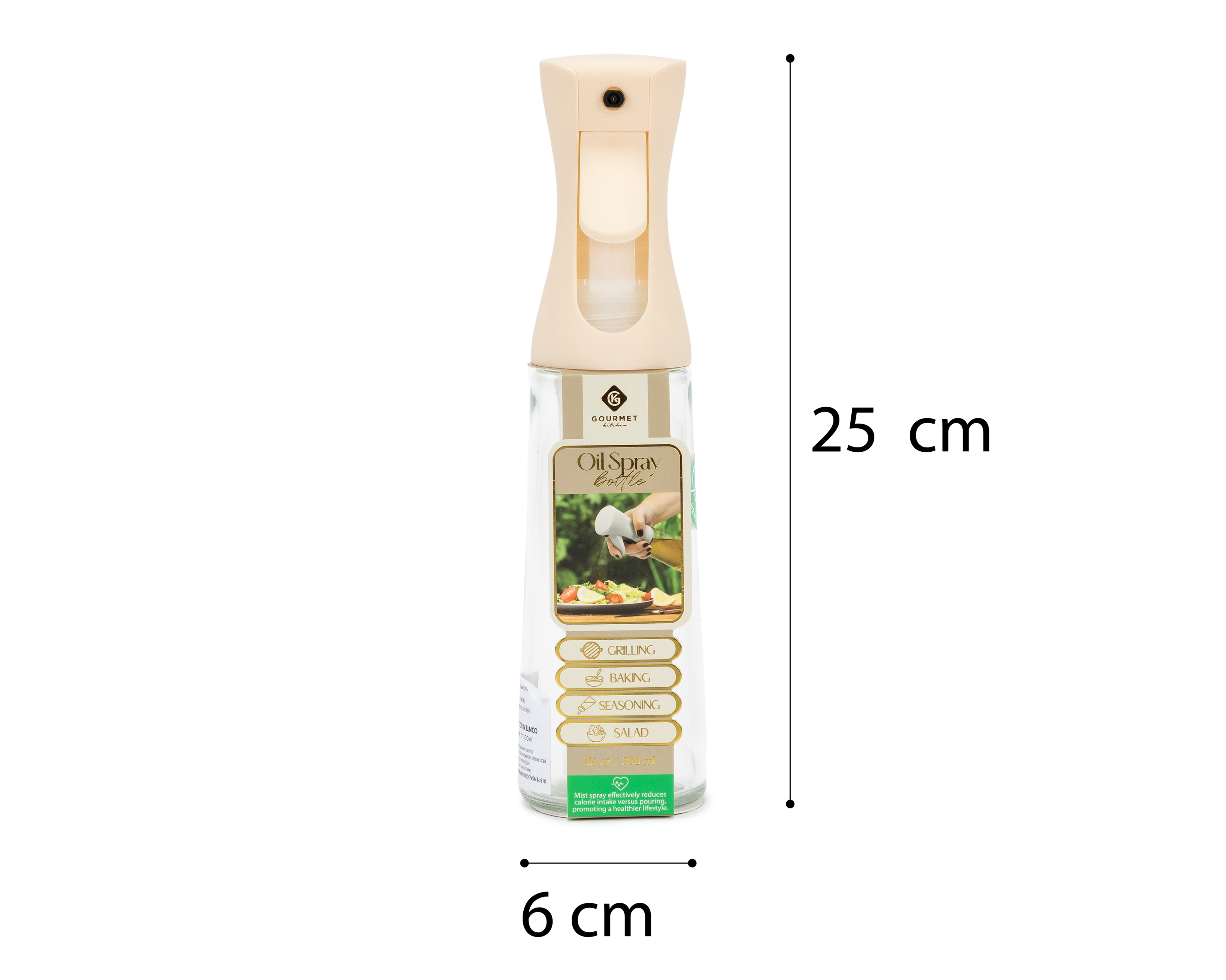 Foto 5 pulgar | Foto 4 | Aceitera de Vidrio Gourmet Kitchen 300 ml