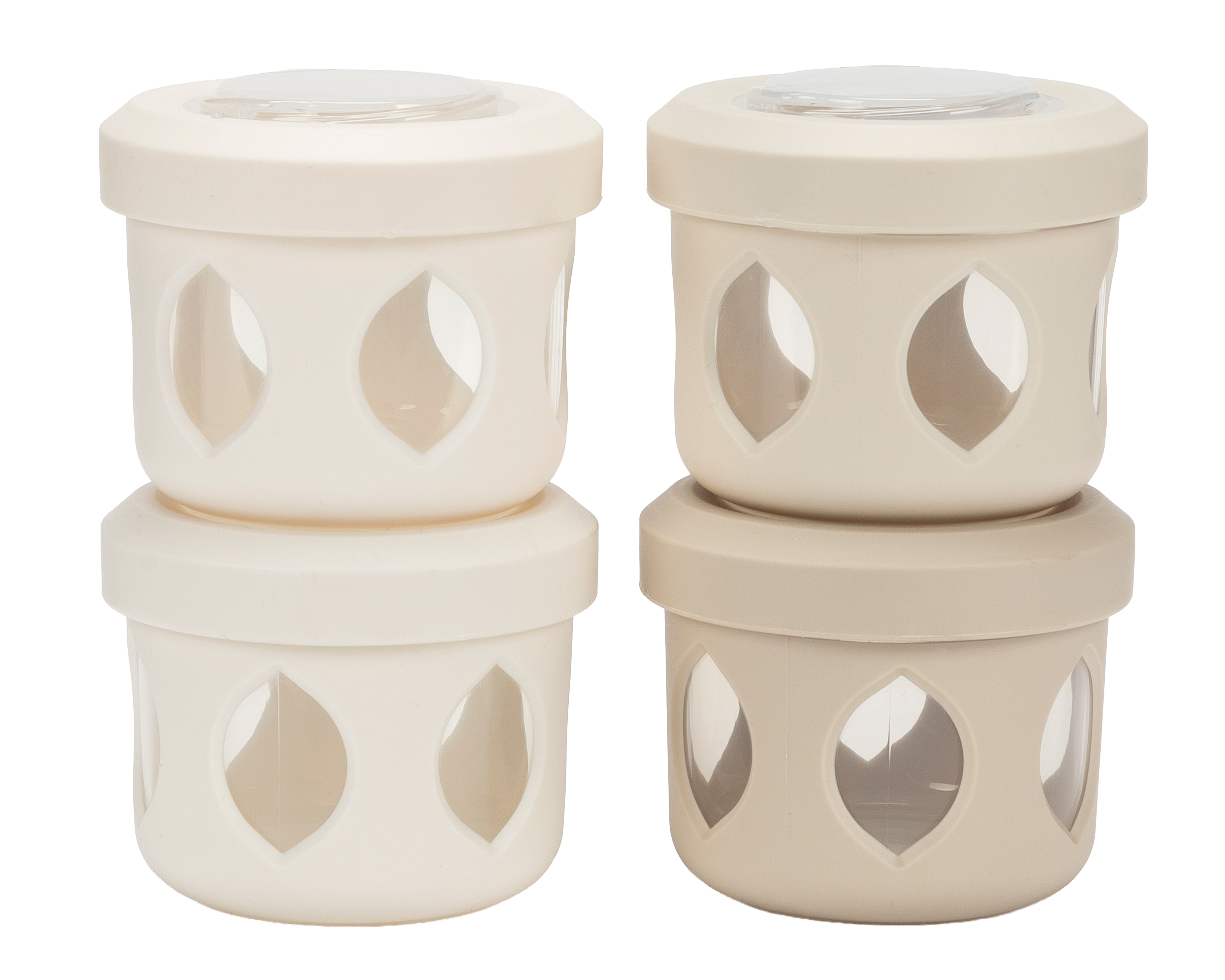 Contenedor de Plástico Gourmet Kitchen con Cierre Giratorio 4 Piezas