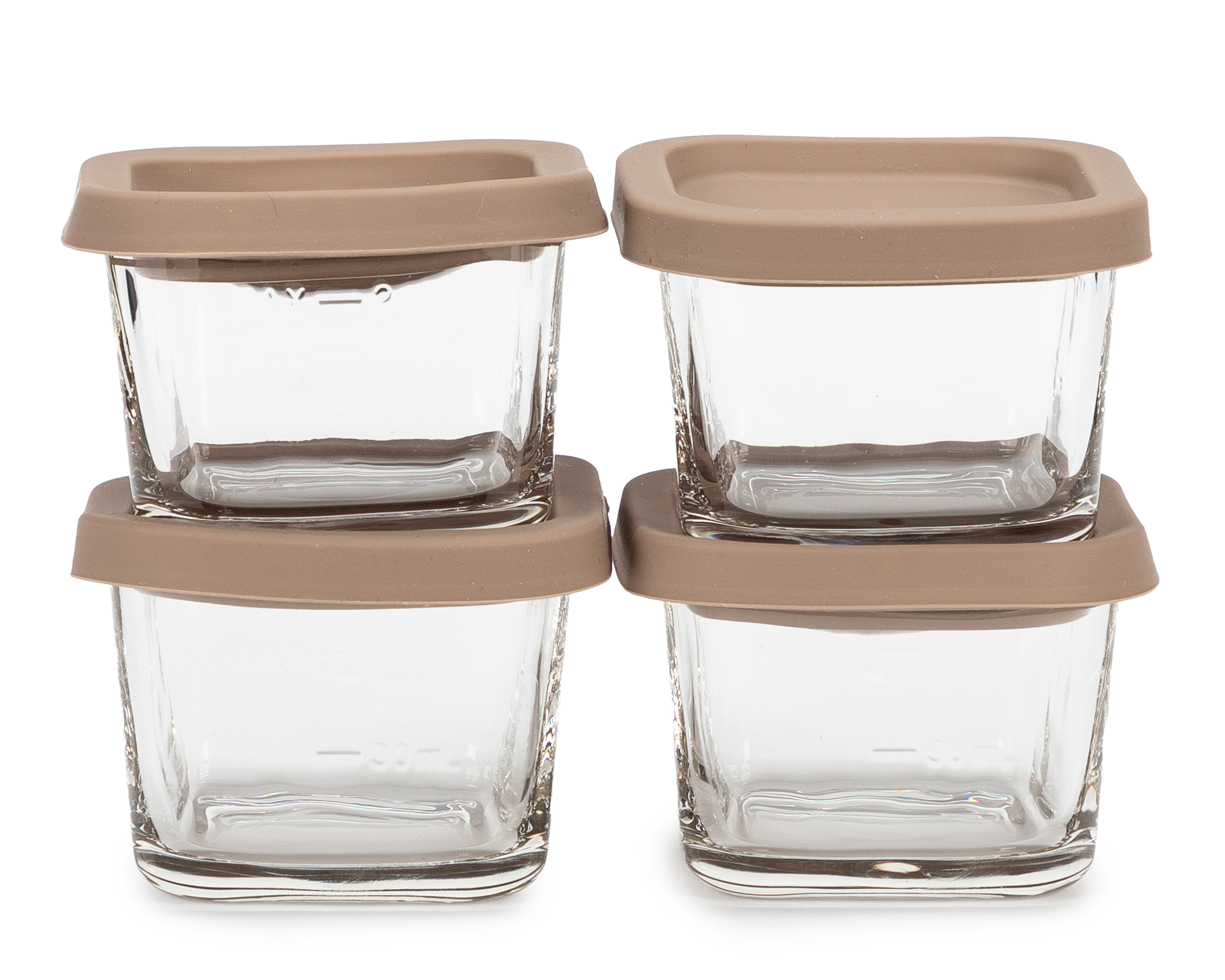 Contenedores de Vidrio Gourmet Kitchen 60 ml 4 Piezas