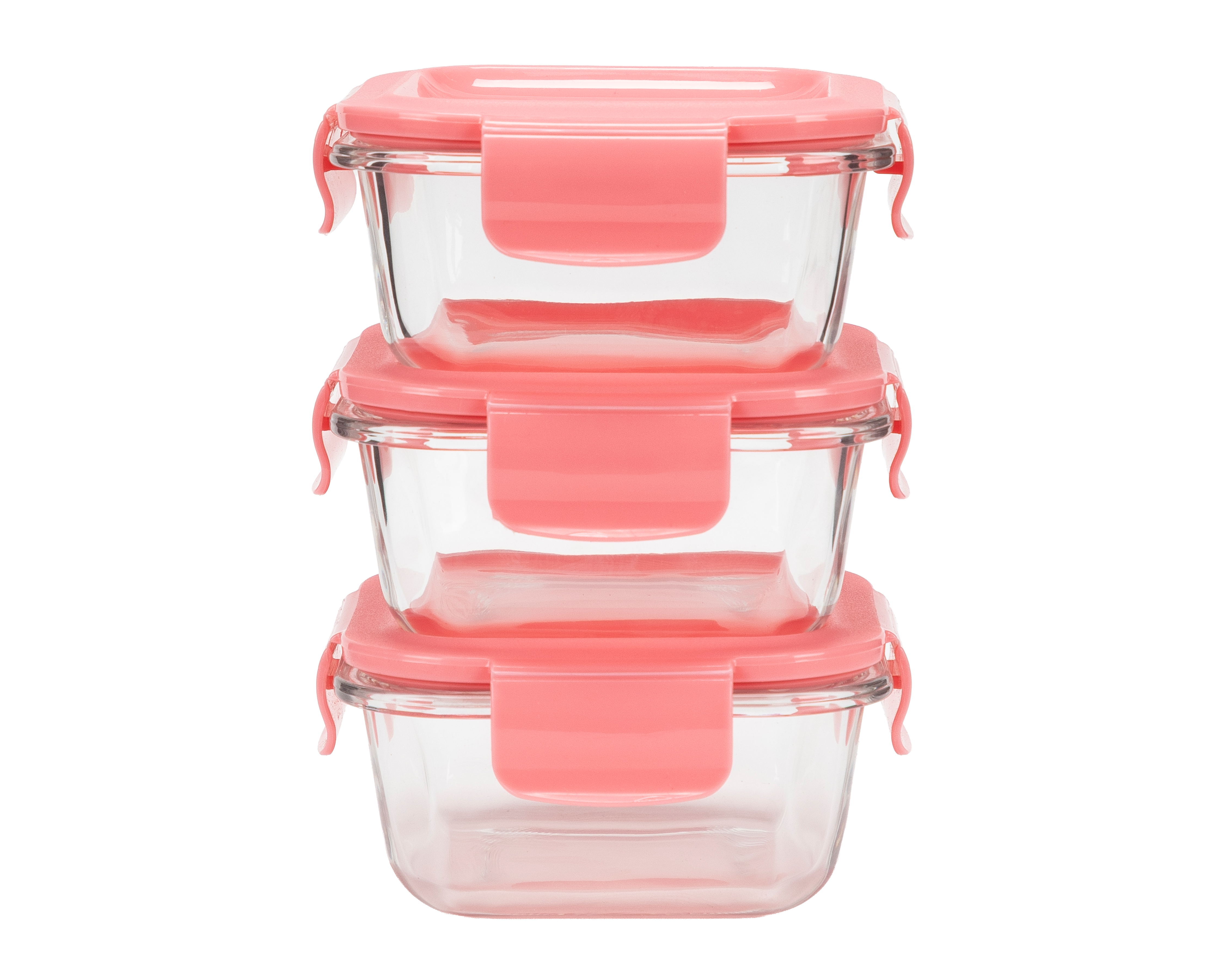 Contenedor de Vidrio Gourmet Kitchen 340 ml 3 Piezas