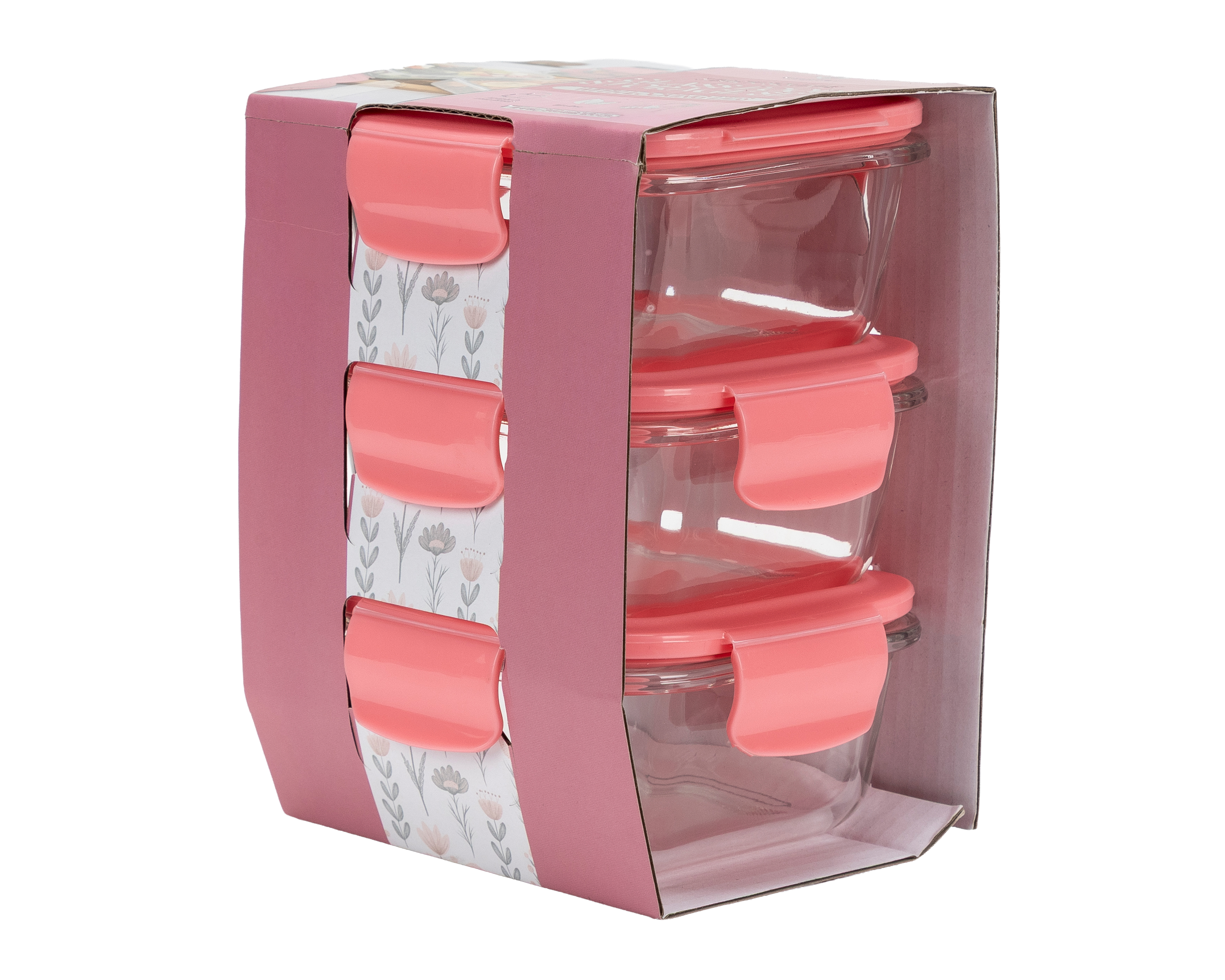 Foto 4 | Foto 4 | Contenedor de Vidrio Gourmet Kitchen 340 ml 3 Piezas