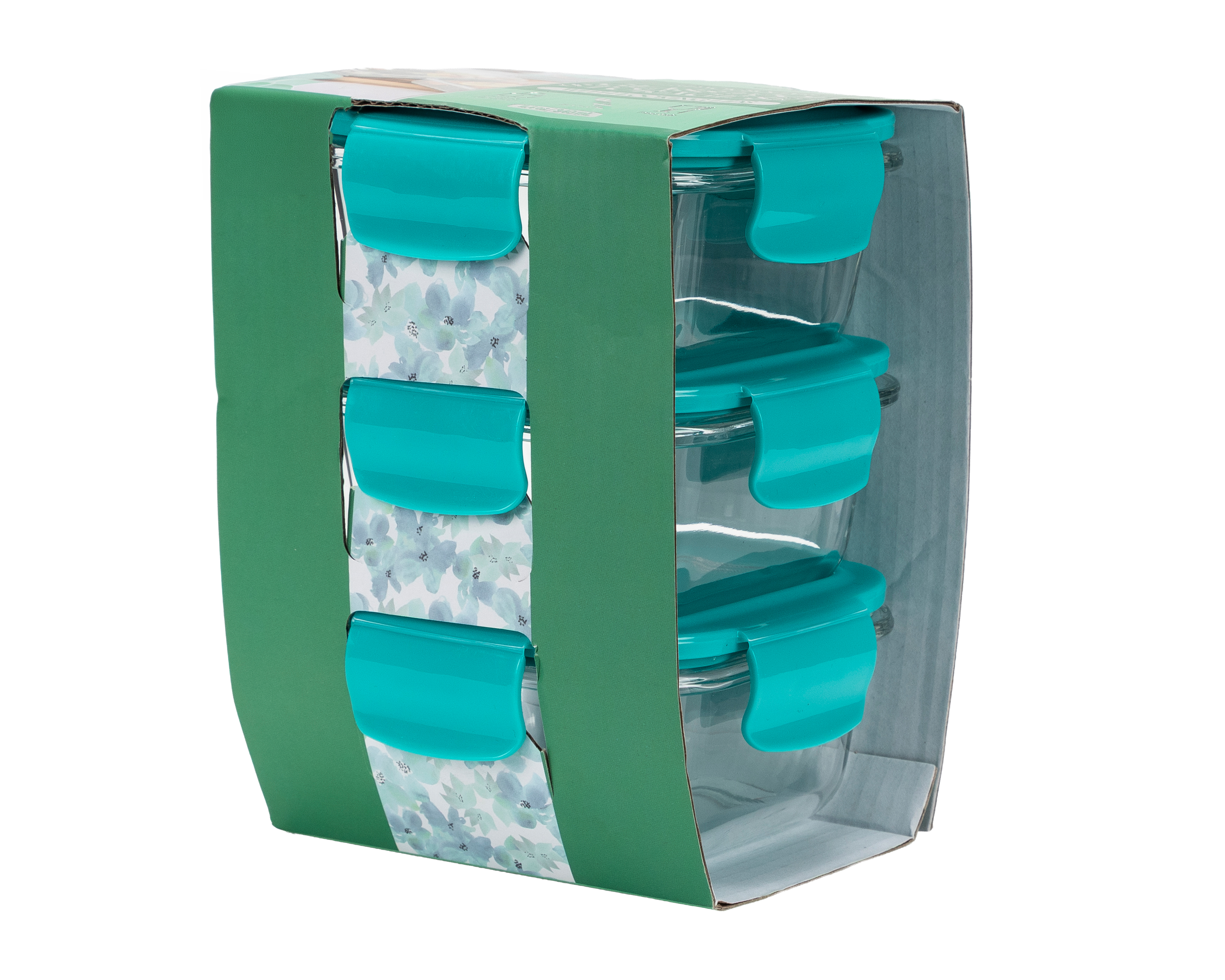 Foto 5 pulgar | Foto 4 | Contenedor de Vidrio Gourmet Kitchen 340 ml 3 Piezas