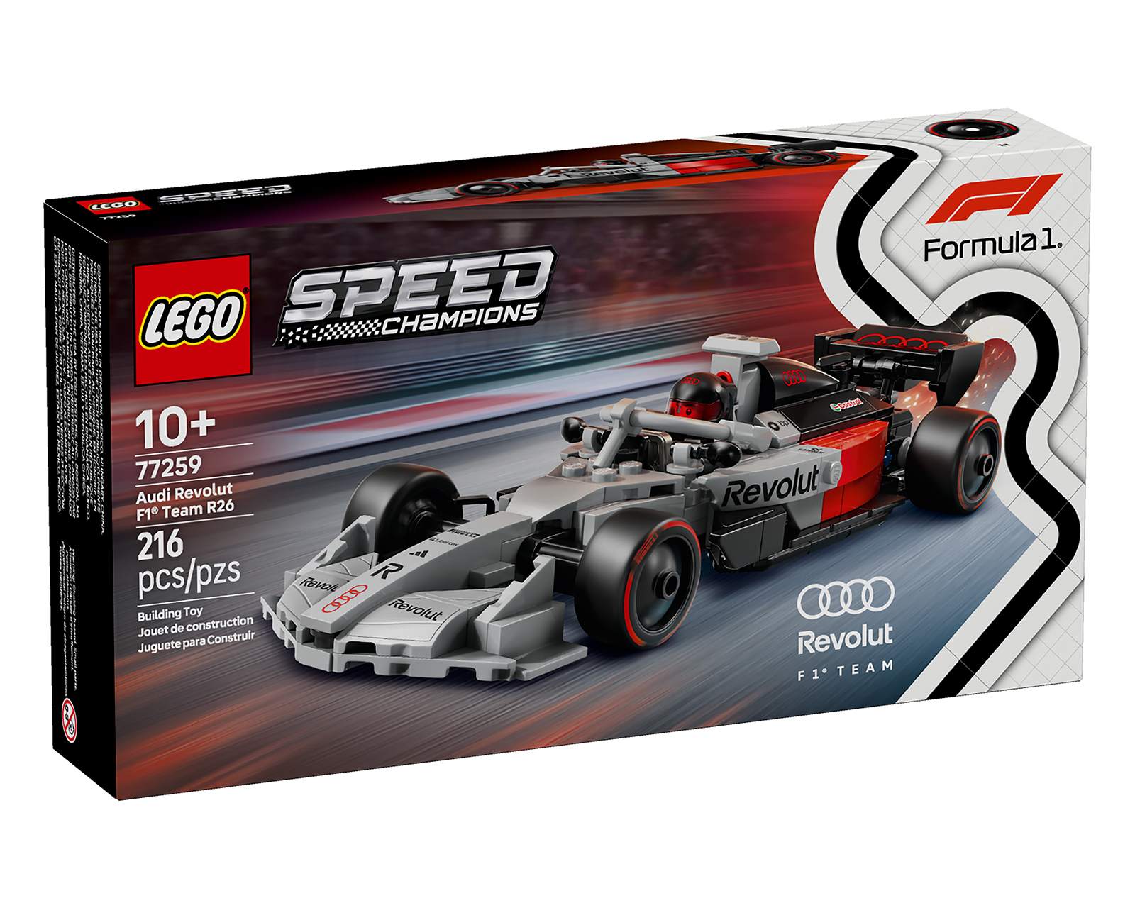 Foto 5 pulgar | Foto 4 | LEGO Speed Champions: Coche de Carreras Audi Revolut F1 Team R26
