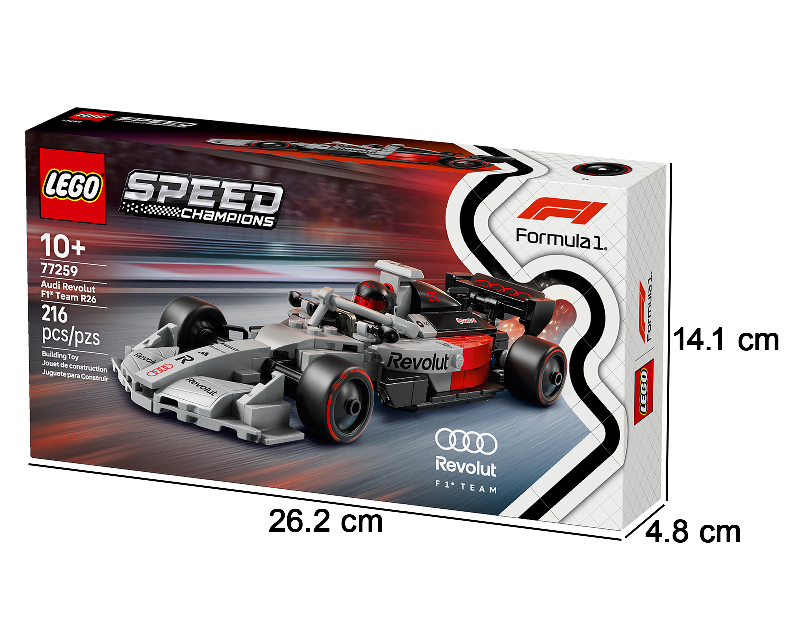 Foto 6 pulgar | Foto 5 | LEGO Speed Champions: Coche de Carreras Audi Revolut F1 Team R26