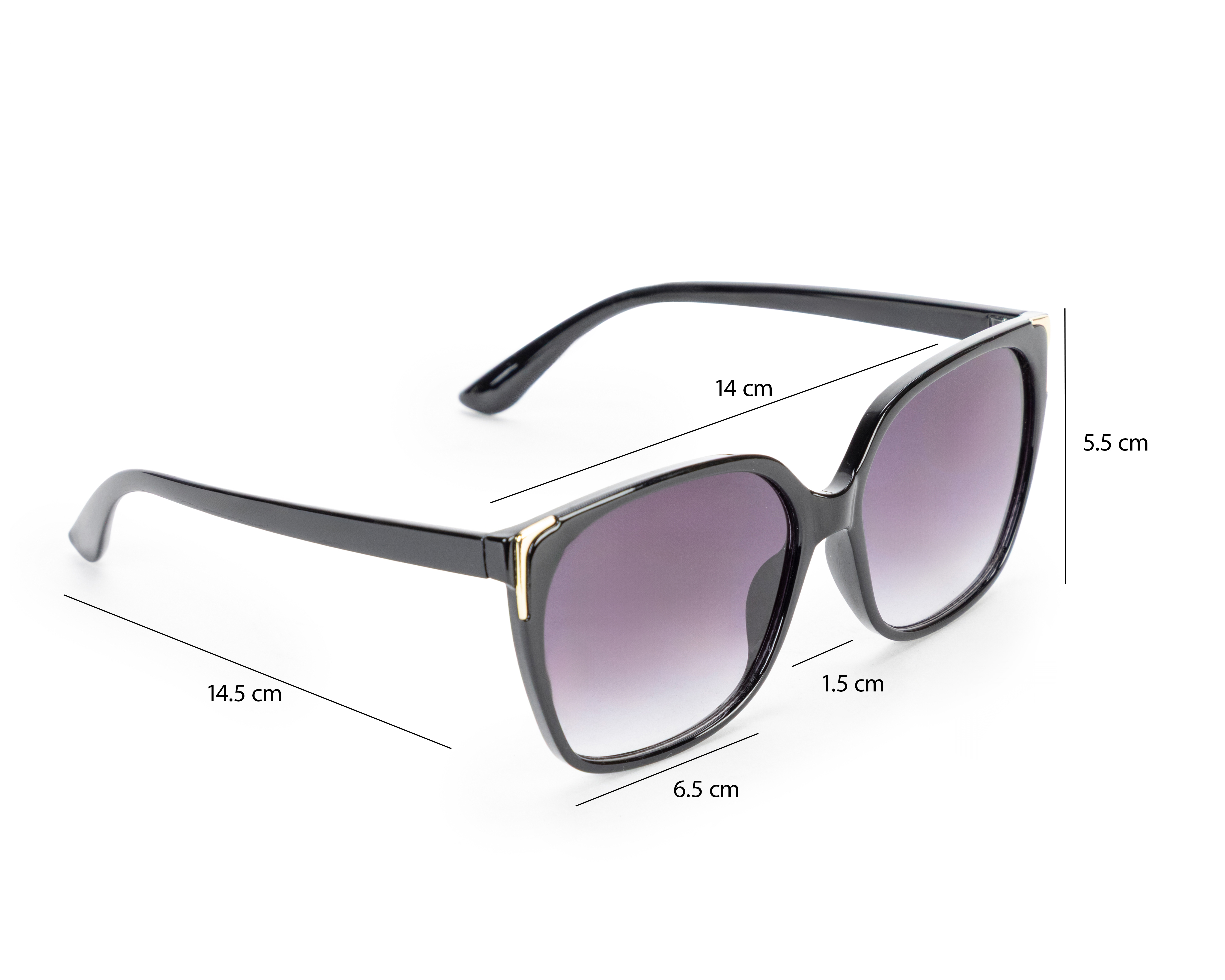 Foto 6 pulgar | Foto 5 | Lentes de Sol para Mujer Cuadrados Tyra BK Negros