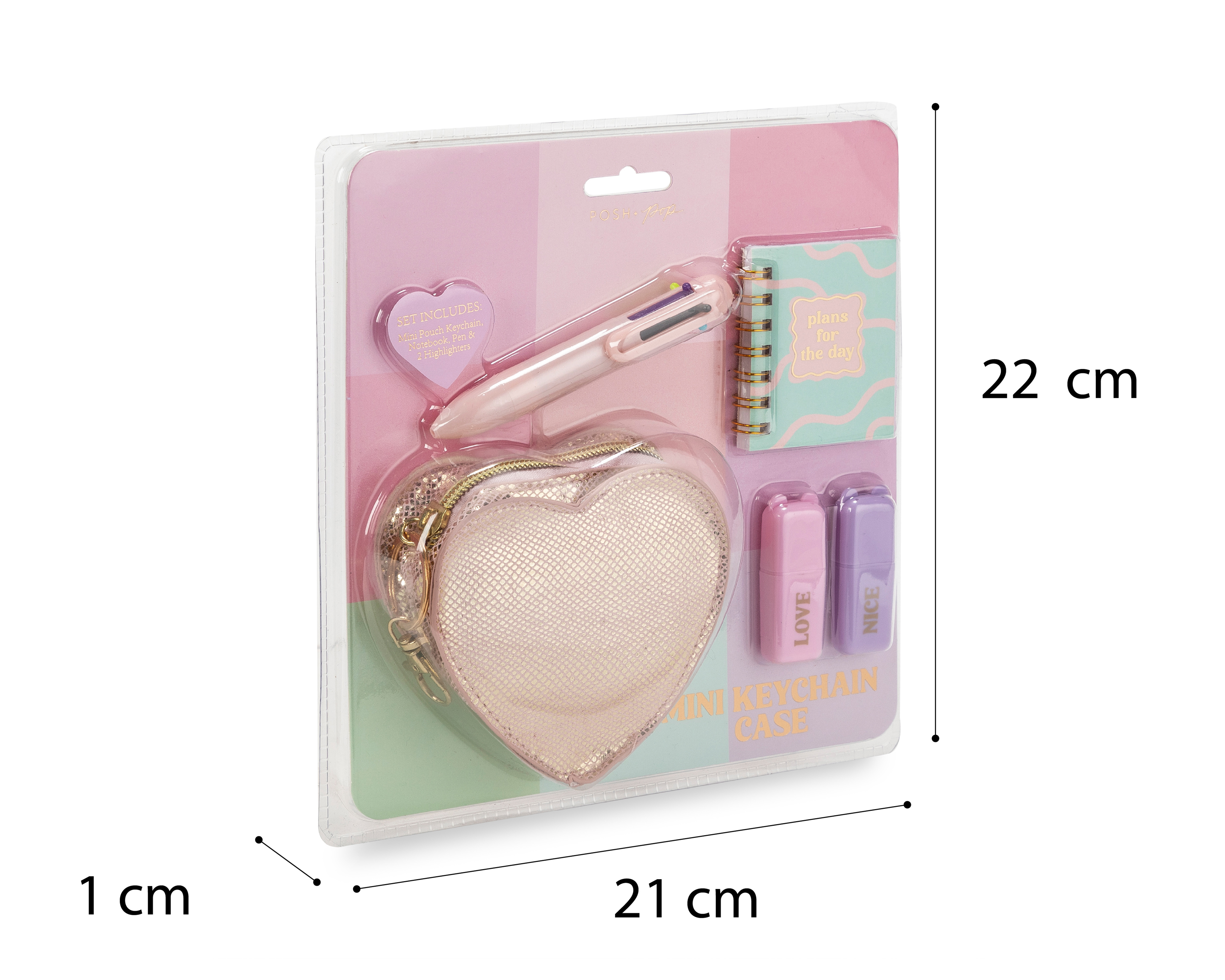 Foto 4 pulgar | Foto 3 | Monedero de Corazón Posh & Pop con Accesorios