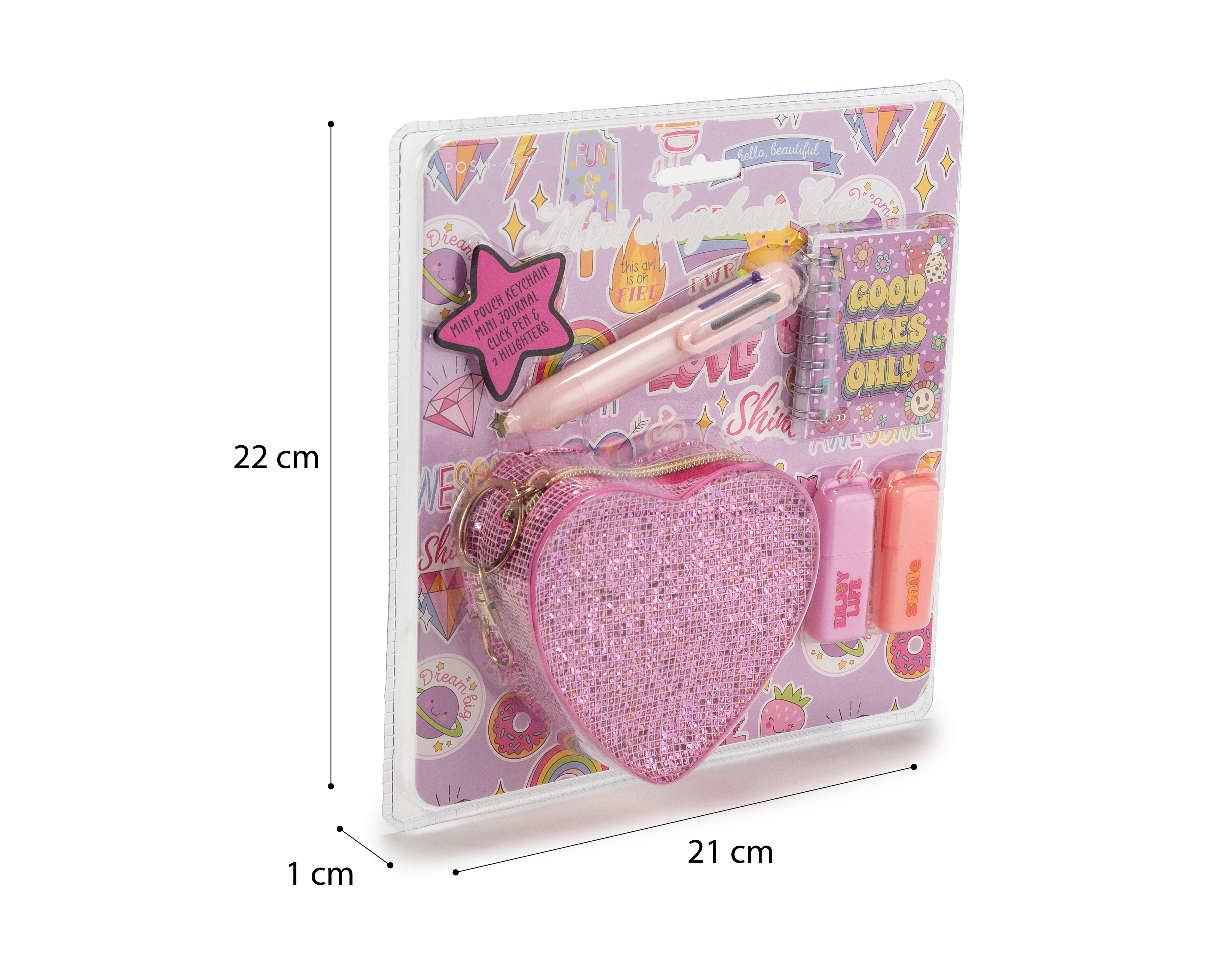 Foto 3 | Foto 3 | Monedero de Corazón Posh&pop con Accesorios