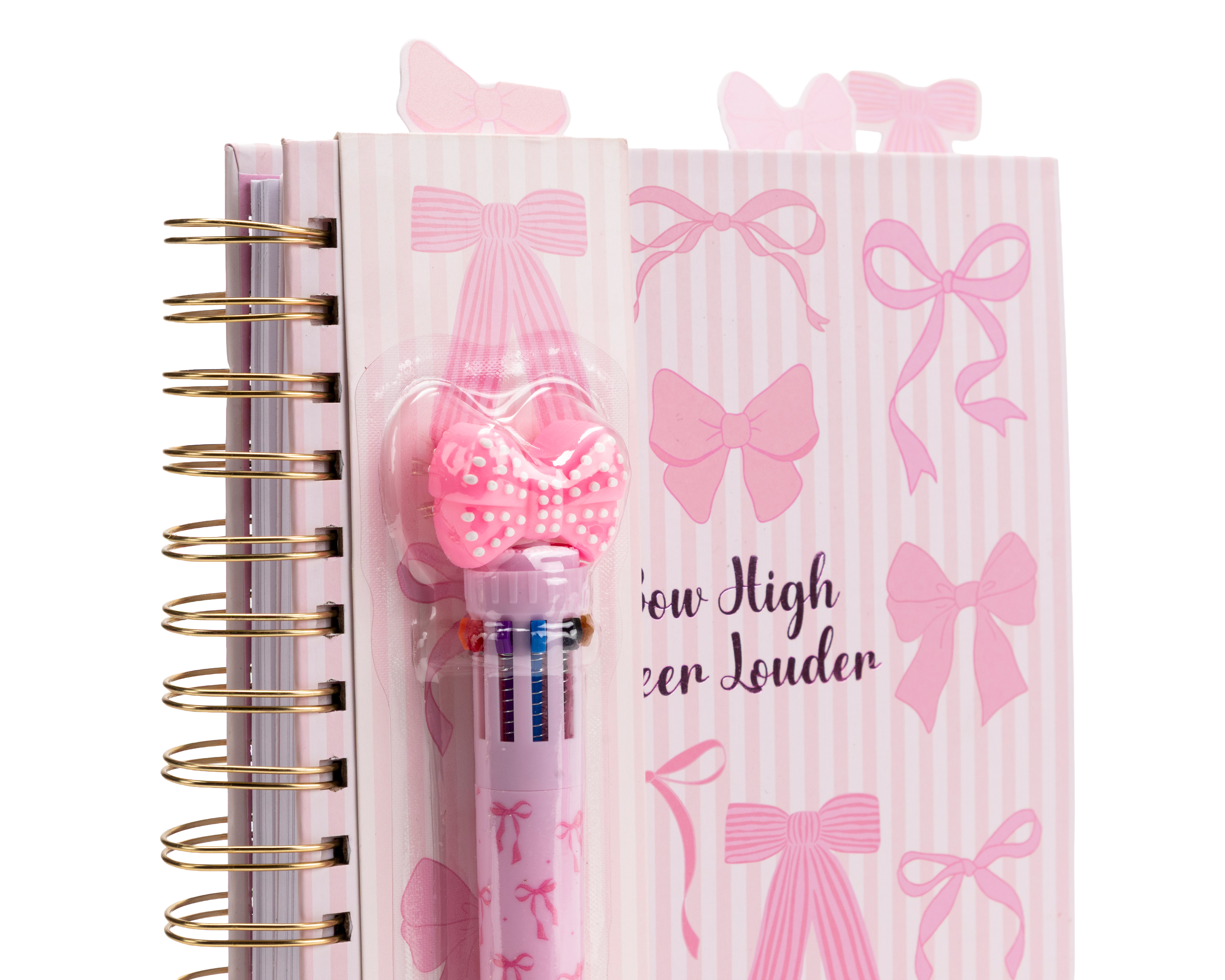 Foto 4 pulgar | Foto 3 | Libreta Moño Rosa Votum con Pluma