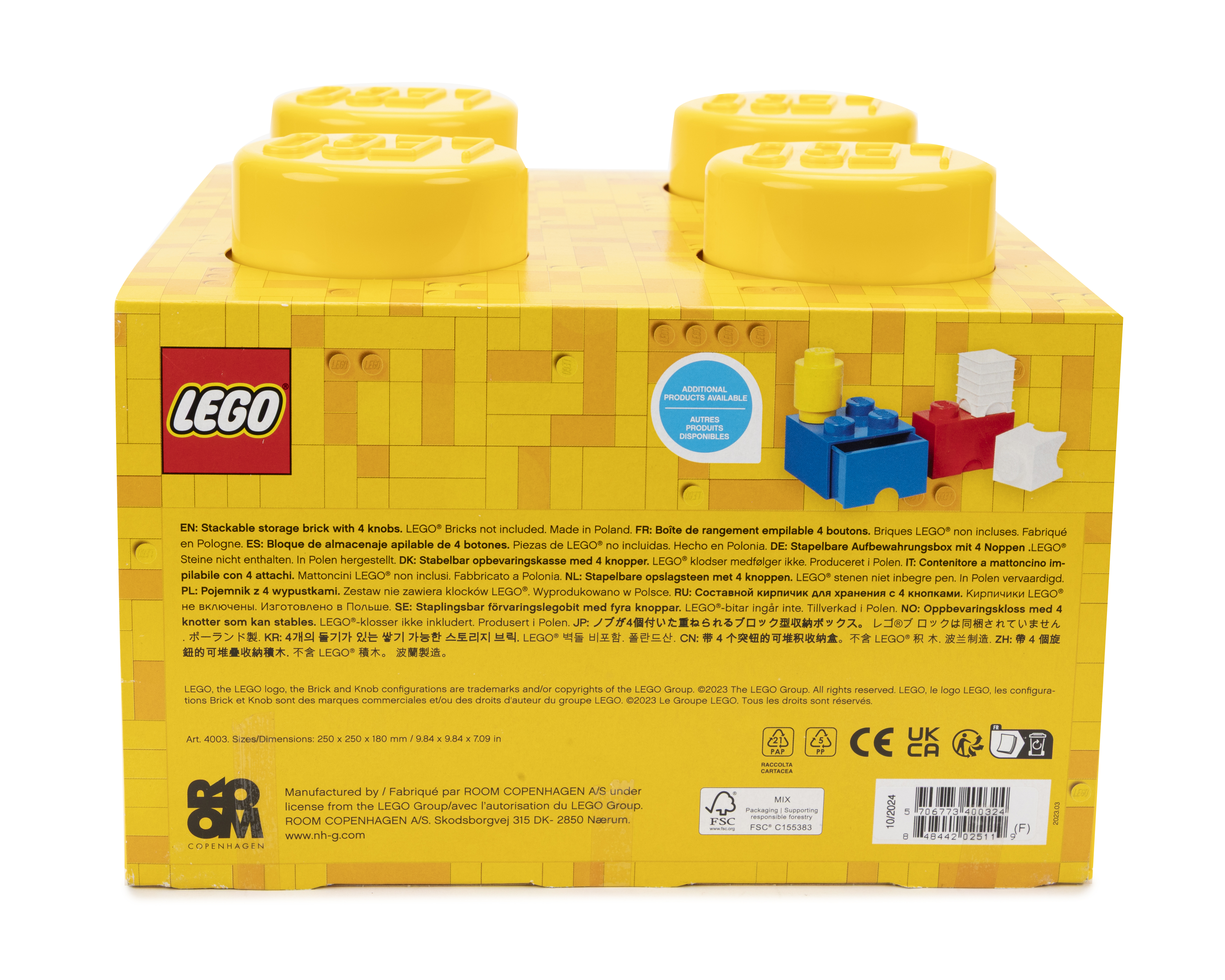 Foto 2 | Foto 2 | Ladrillo de Almacenamiento LEGO de 4 Espigas