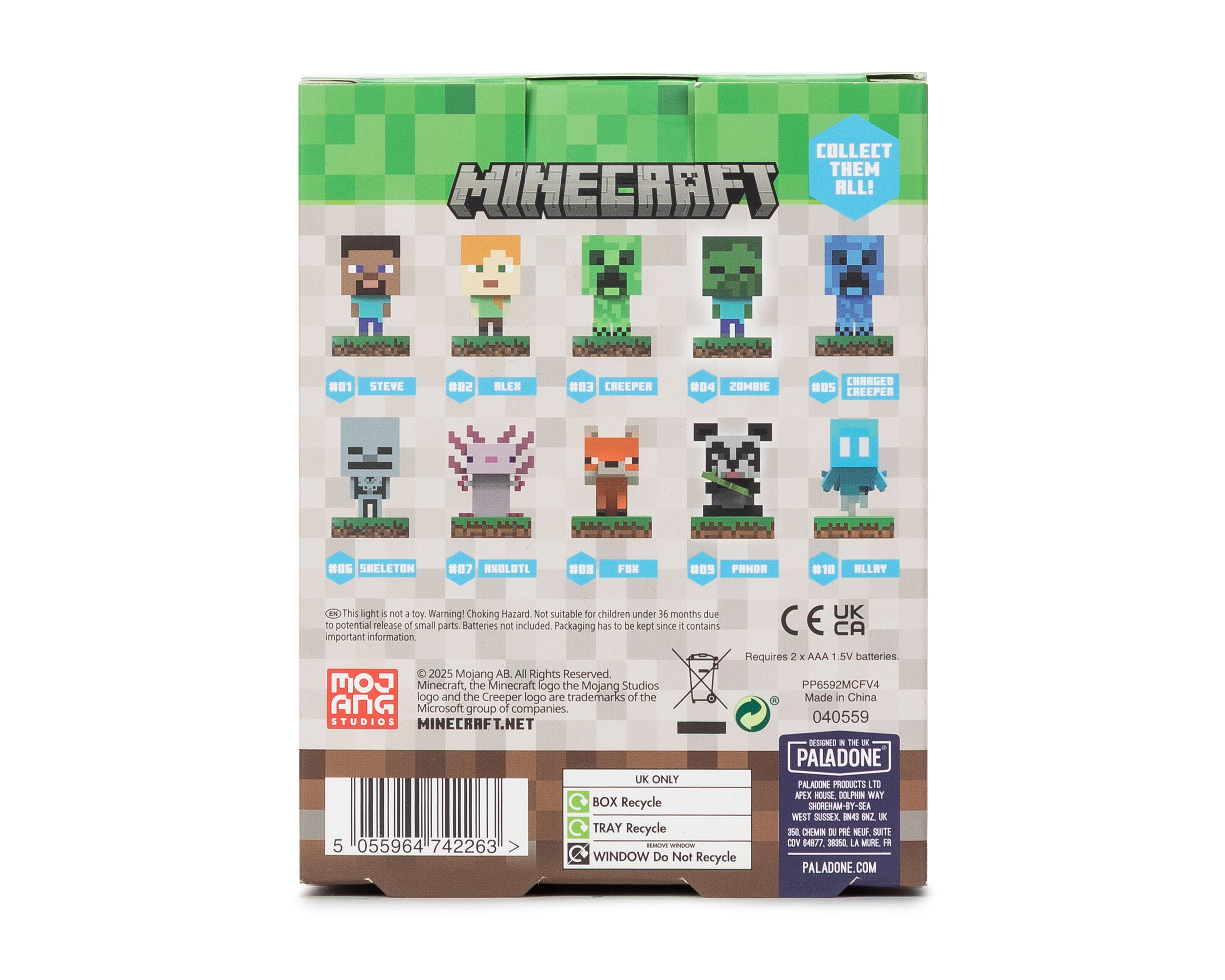 Foto 4 | Foto 4 | Lámpara de Escritorio Zombie Minecraft