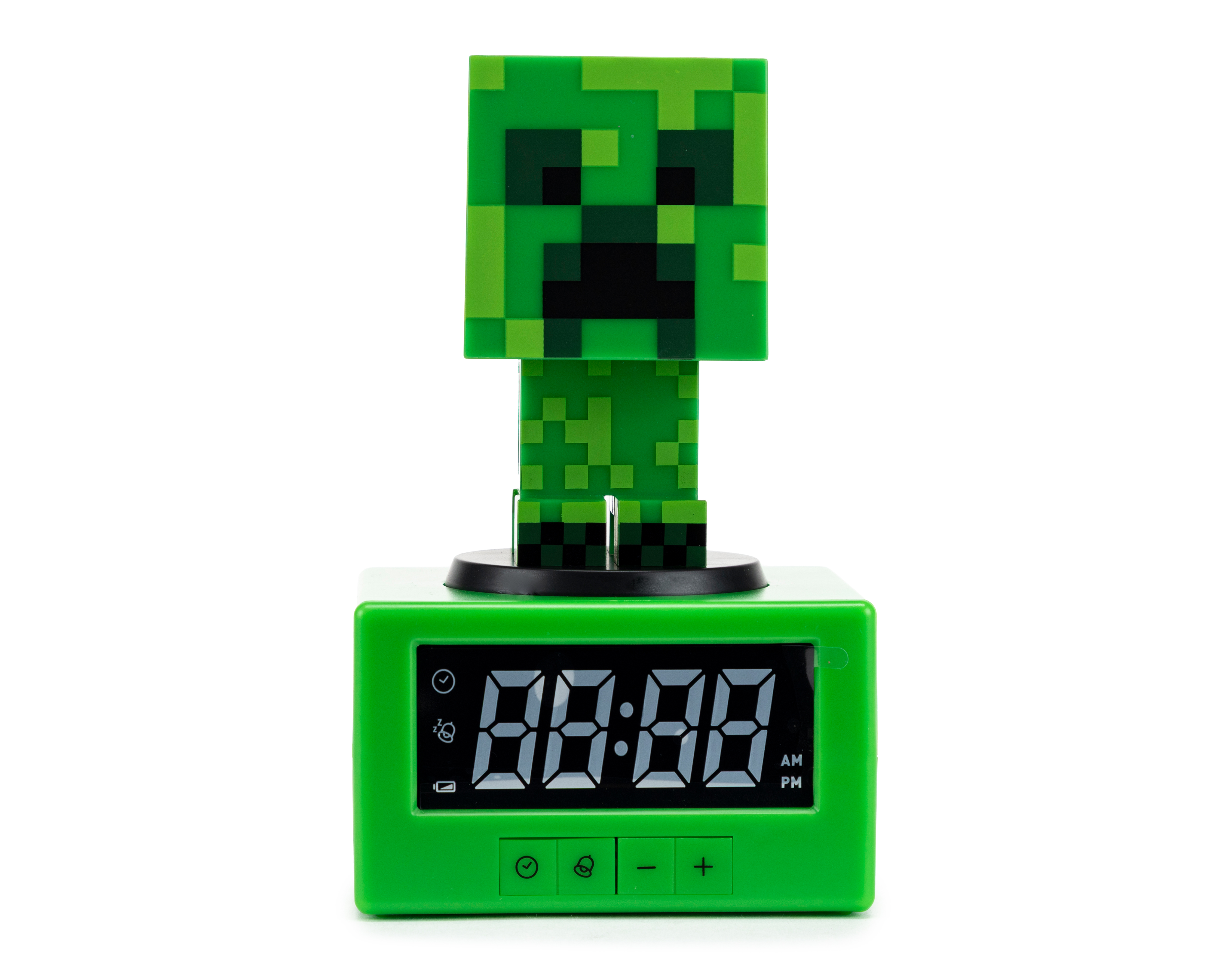 Figura de Creeper Minecraft con Reloj
