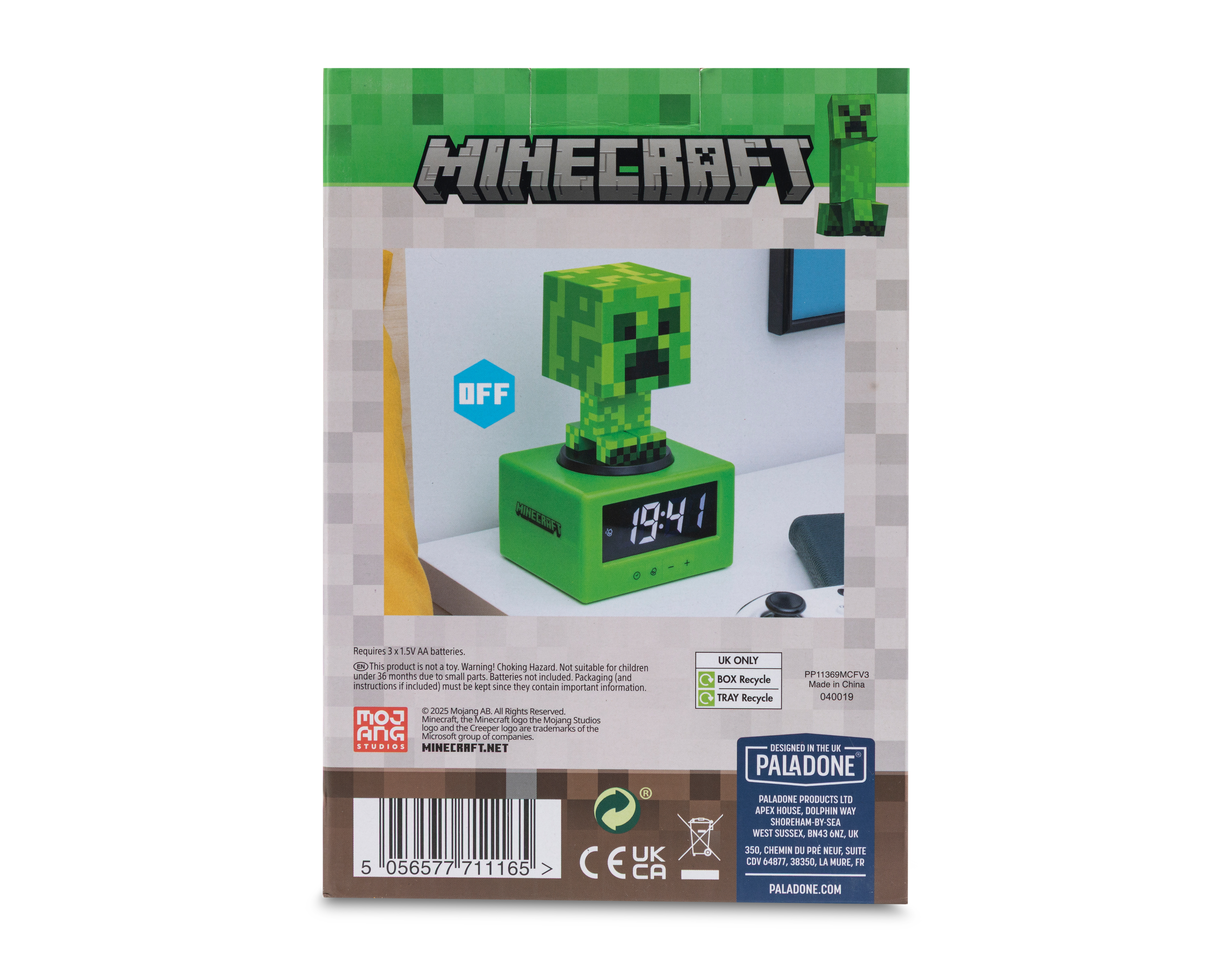 Foto 5 pulgar | Foto 4 | Figura de Creeper Minecraft con Reloj