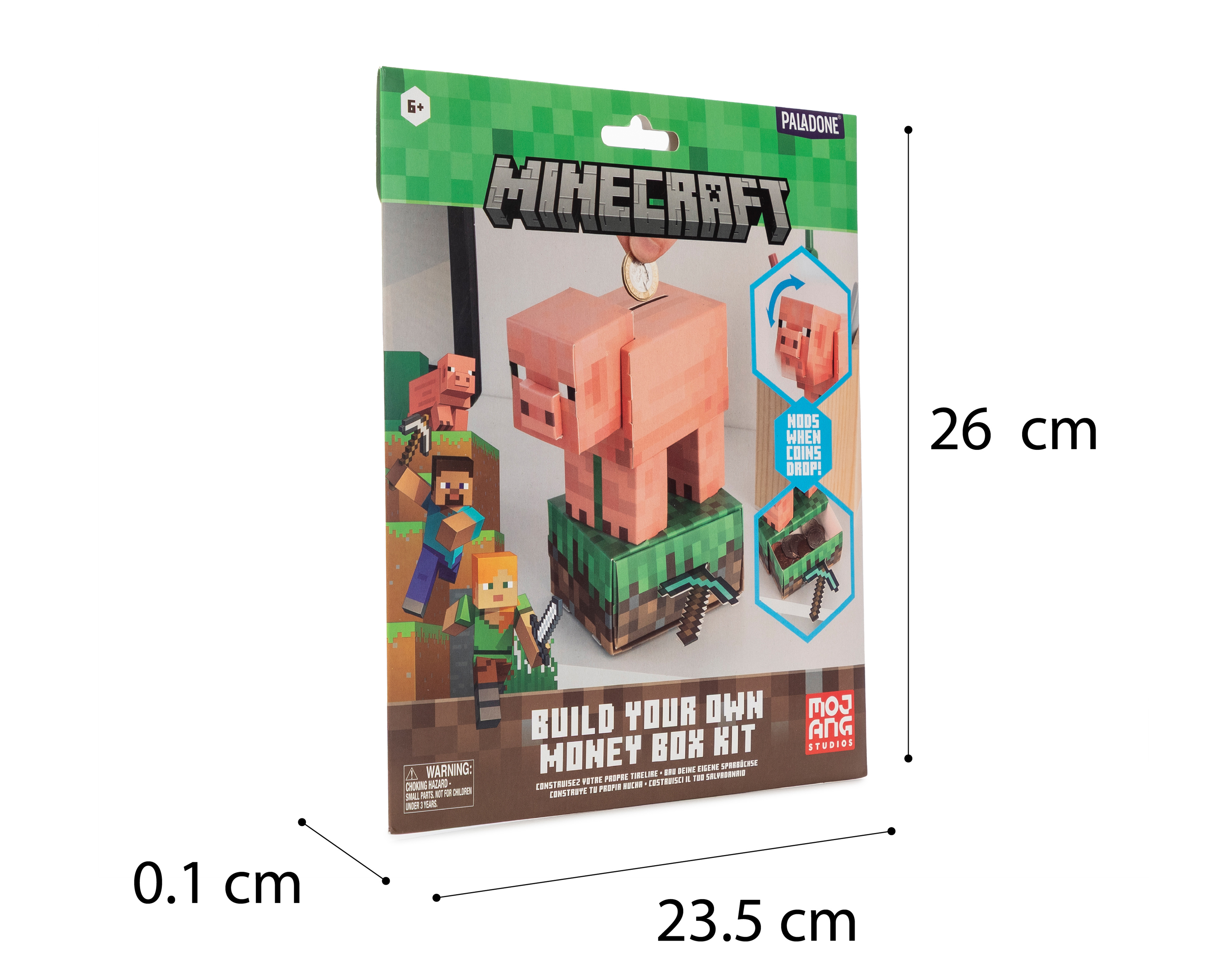 Foto 4 pulgar | Foto 3 | Alcancía Cerdo de Cartón