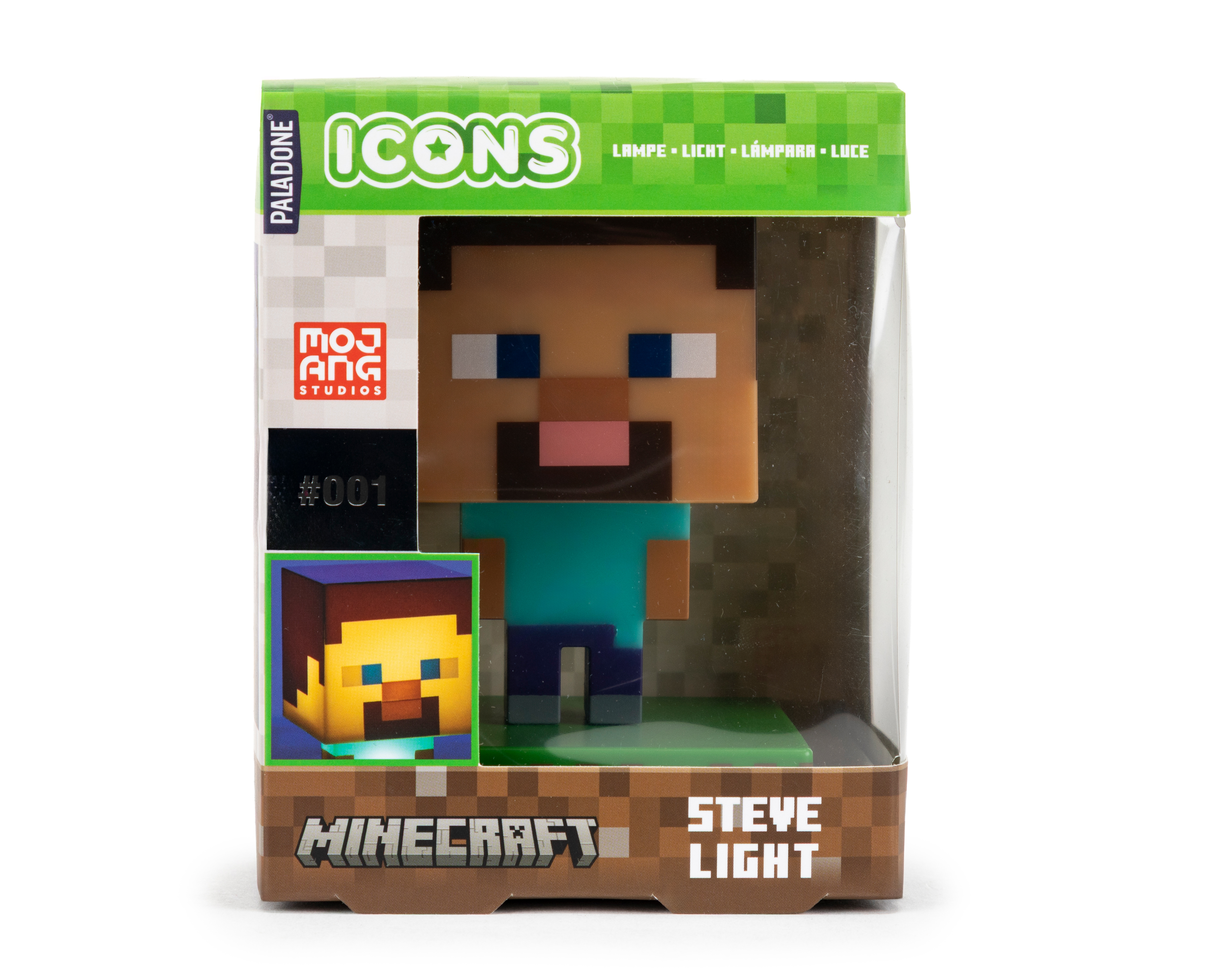 Foto 4 pulgar | Foto 3 | Lámpara de Escritorio Steve Minecraft