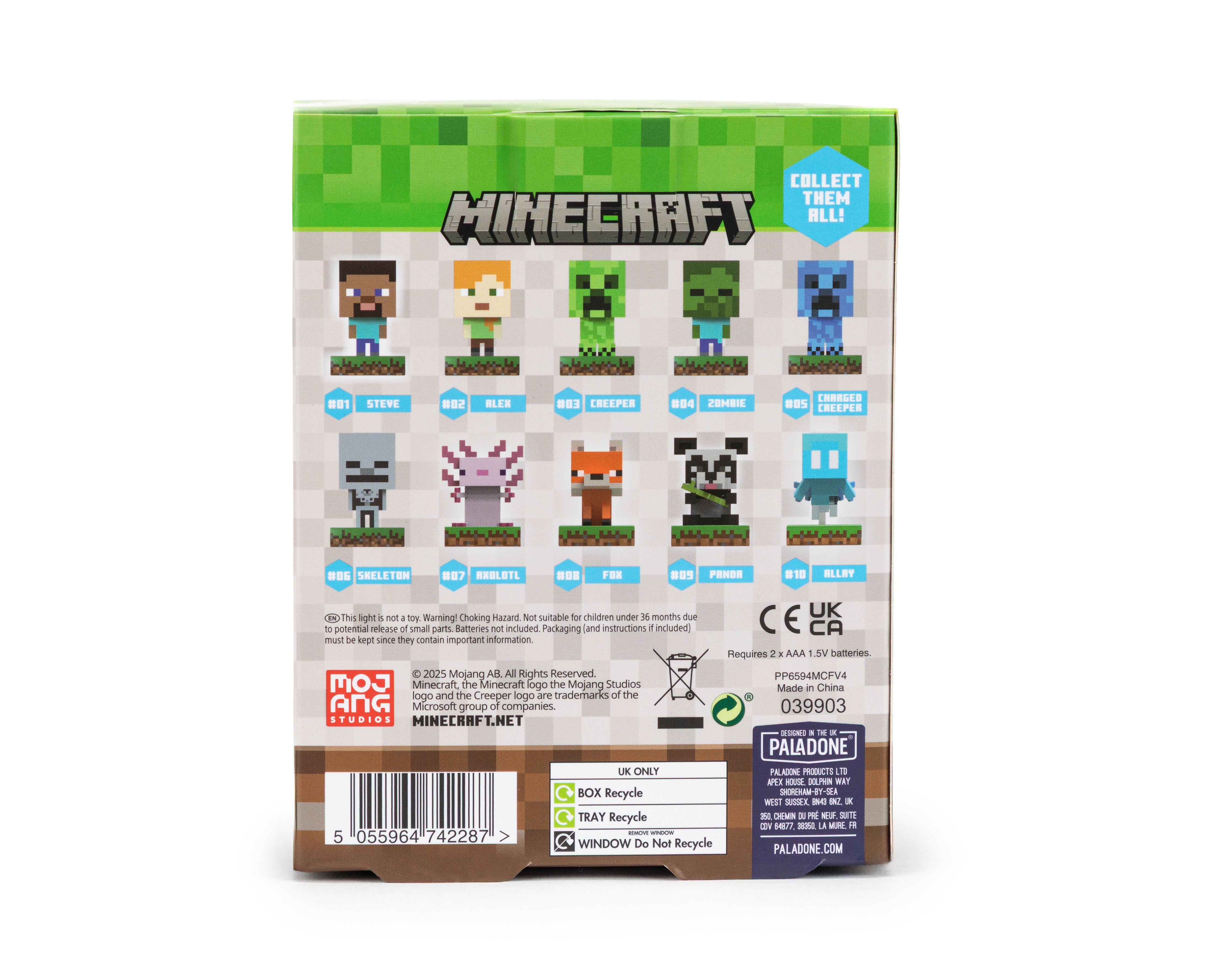 Foto 5 pulgar | Foto 4 | Lámpara de Escritorio Steve Minecraft