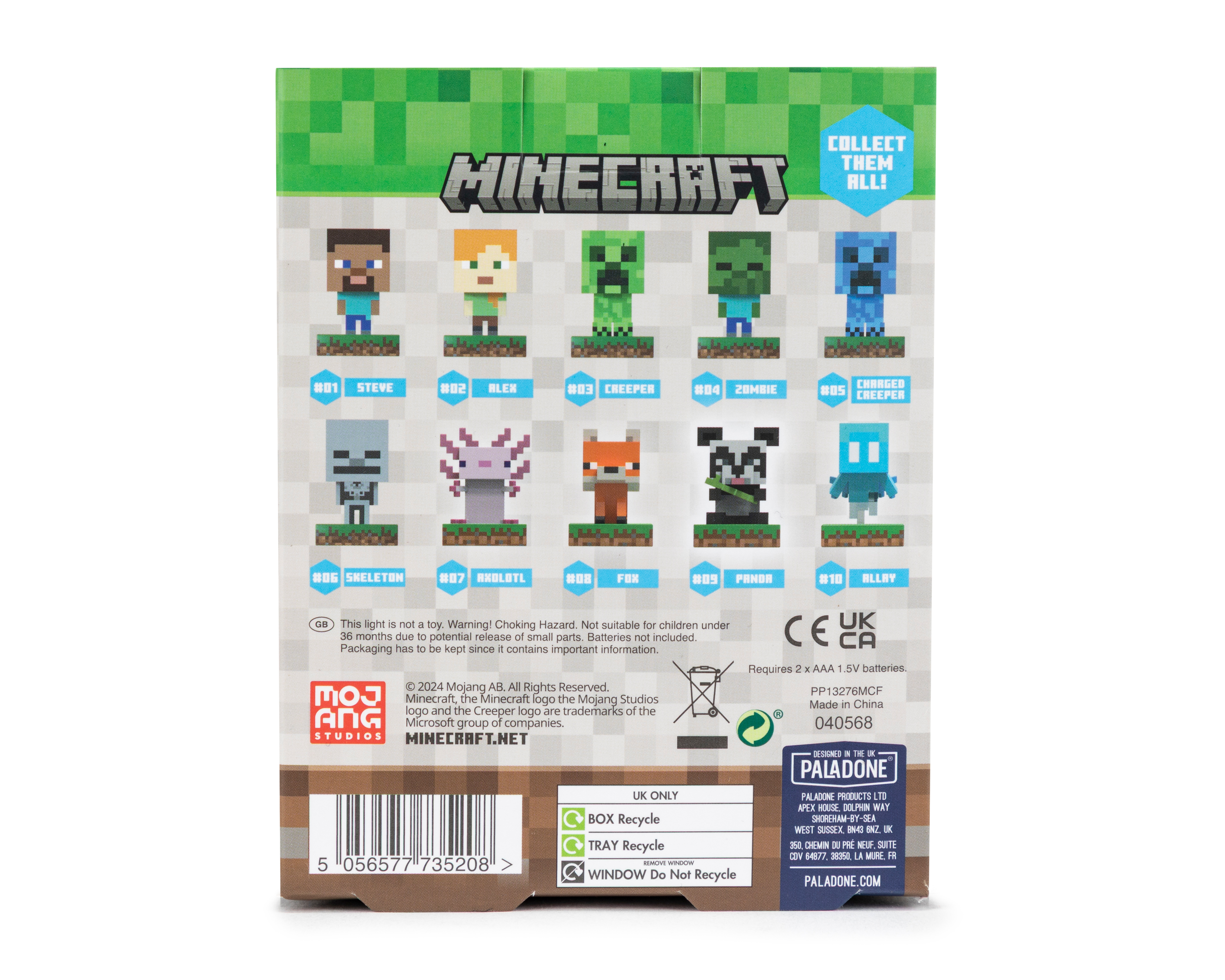 Foto 5 pulgar | Foto 4 | Lámpara de Escritorio Panda Minecraft