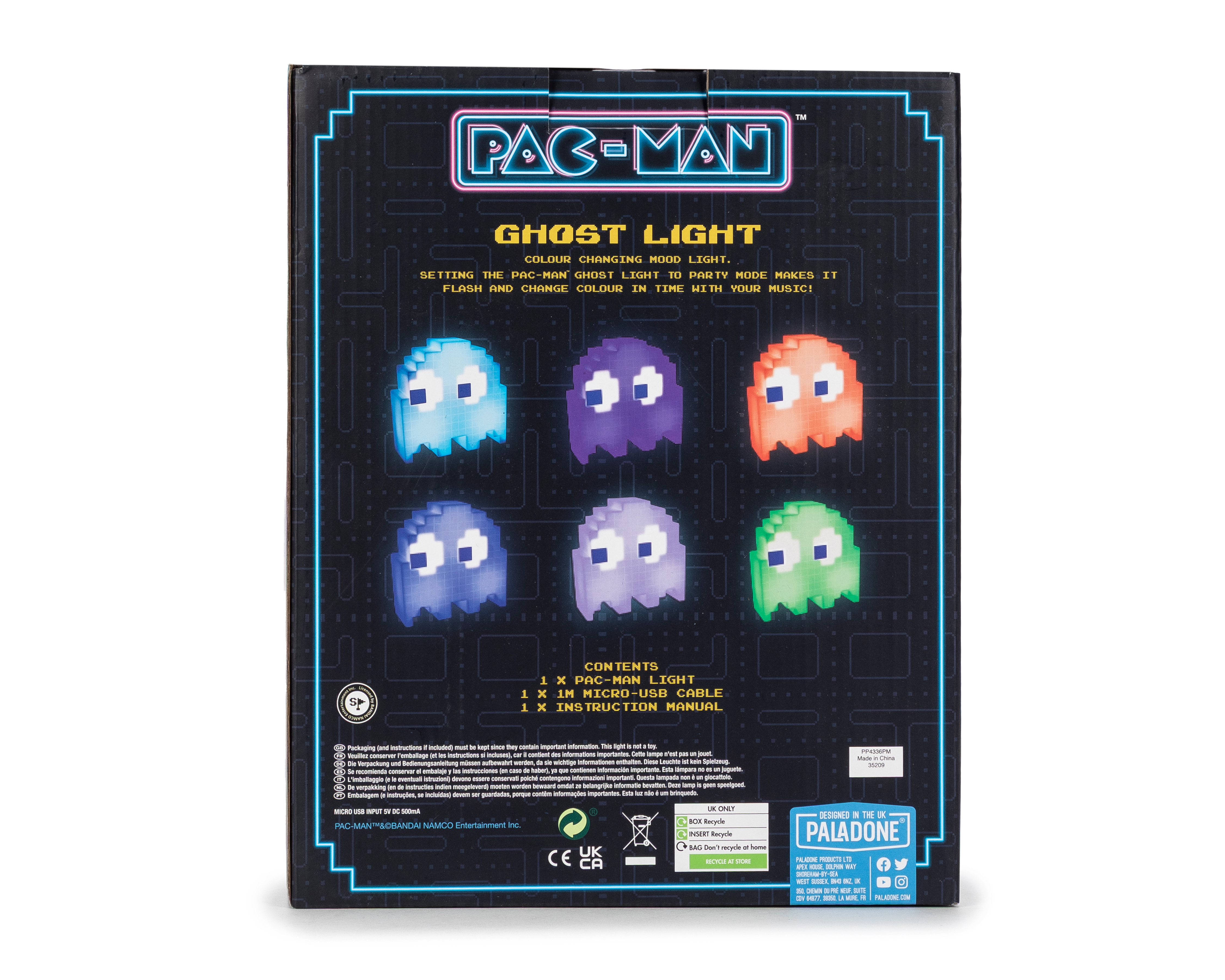 Foto 5 pulgar | Foto 4 | Figura de Pac-Man Ghost con Luz