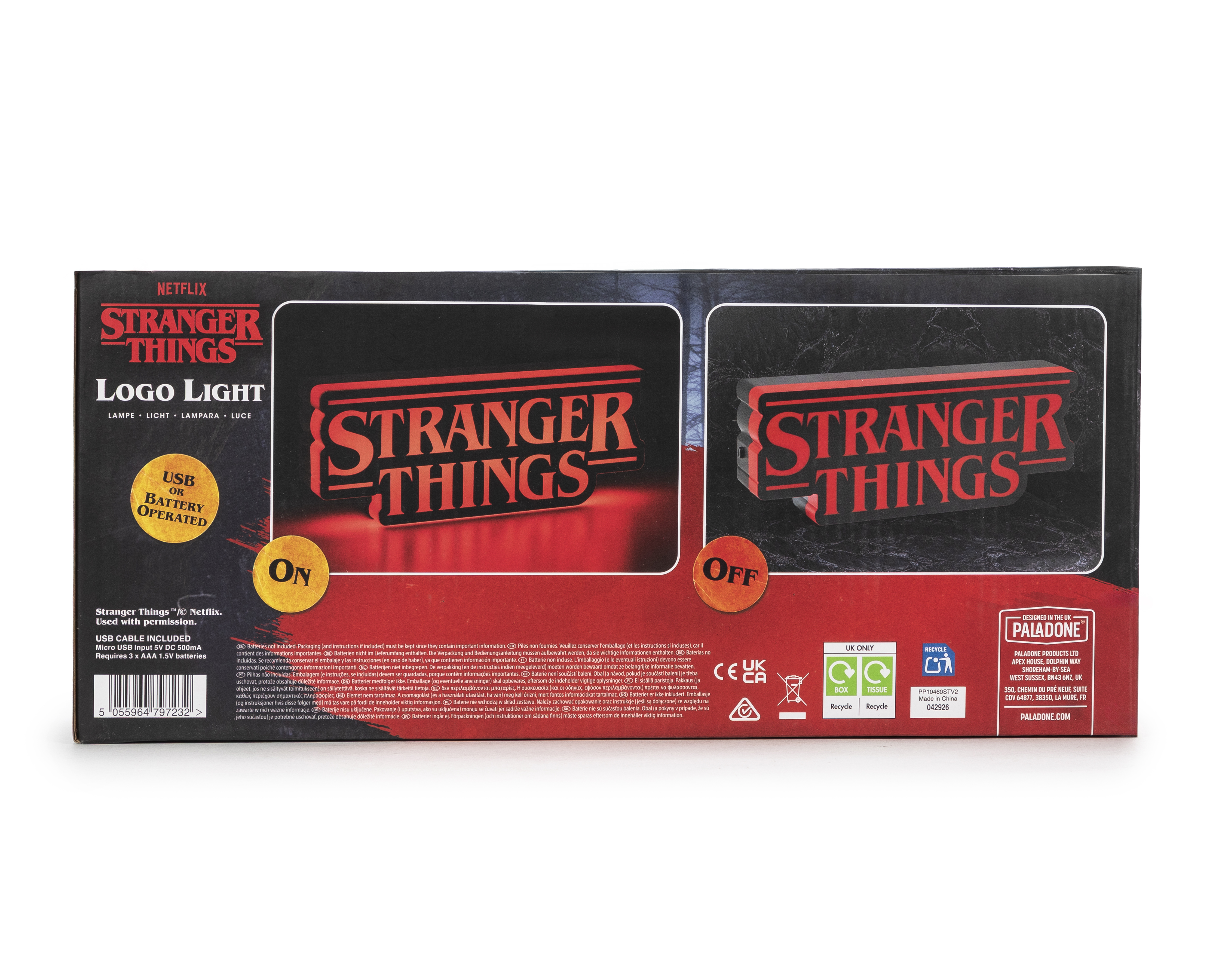 Foto 5 pulgar | Foto 4 | Logo Stranger Things con Luz