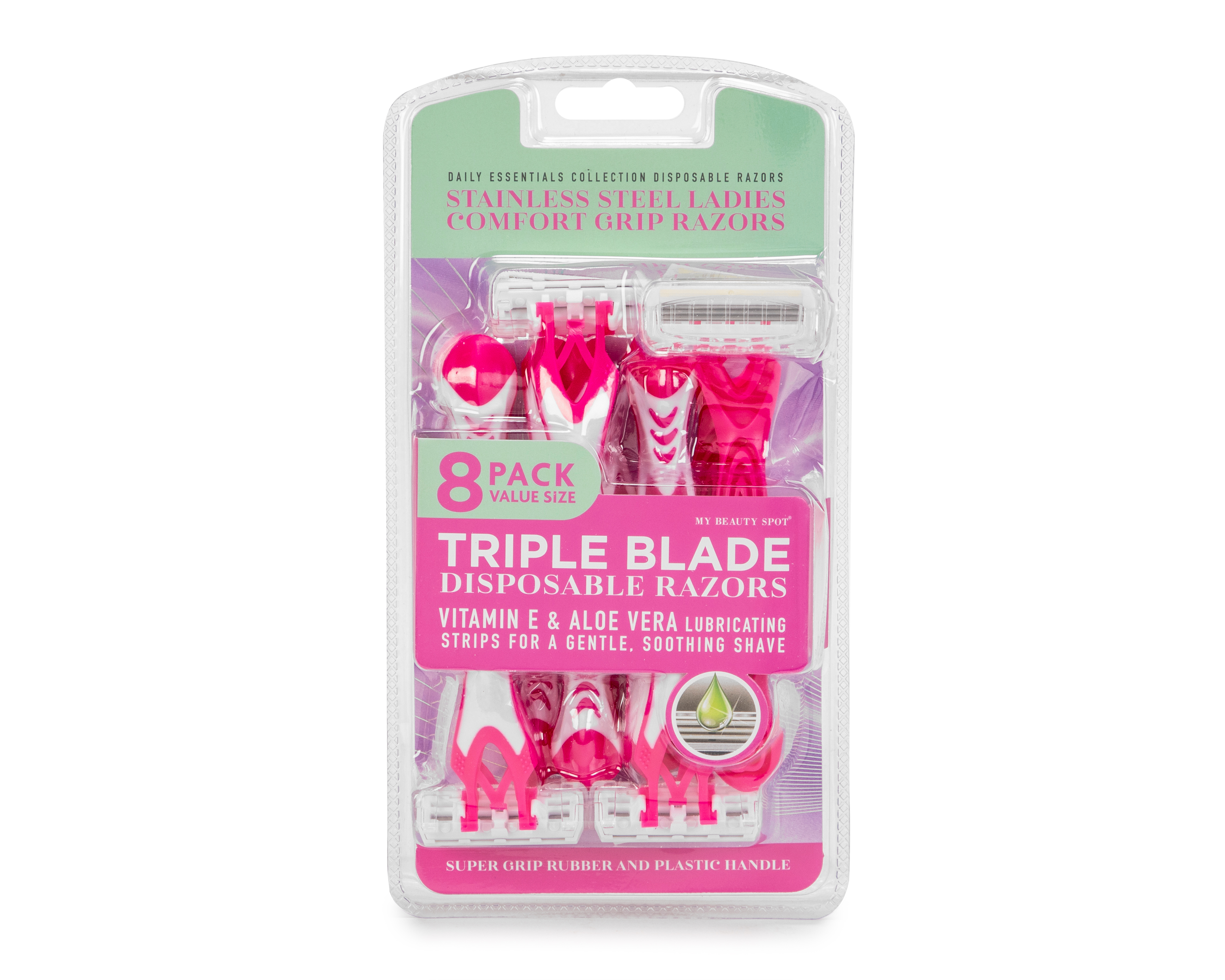 Rastrillo My Beauty Spot con Vitamina E y Aloe Vera 8 Piezas