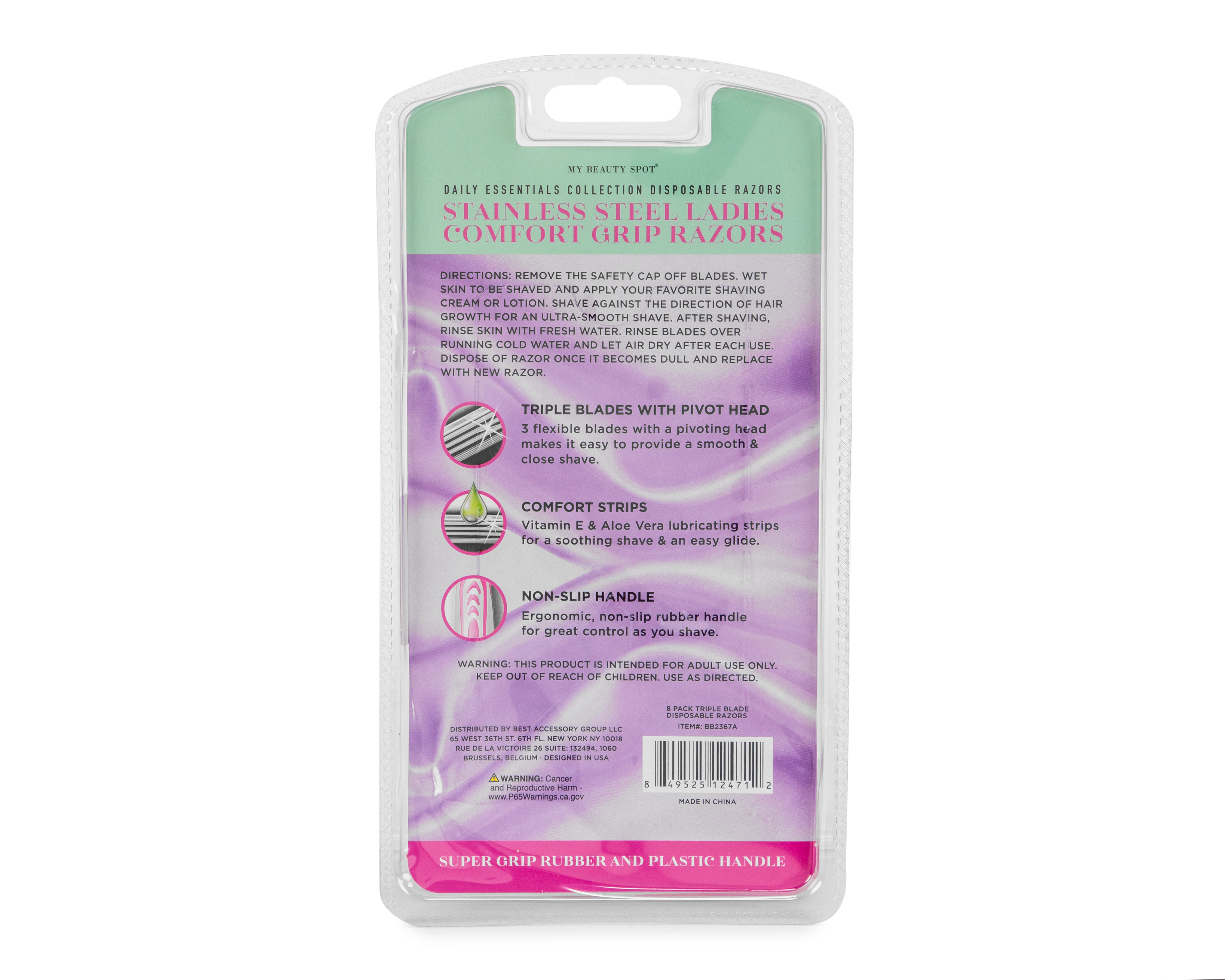 Foto 4 pulgar | Foto 3 | Rastrillo My Beauty Spot con Vitamina E y Aloe Vera 8 Piezas