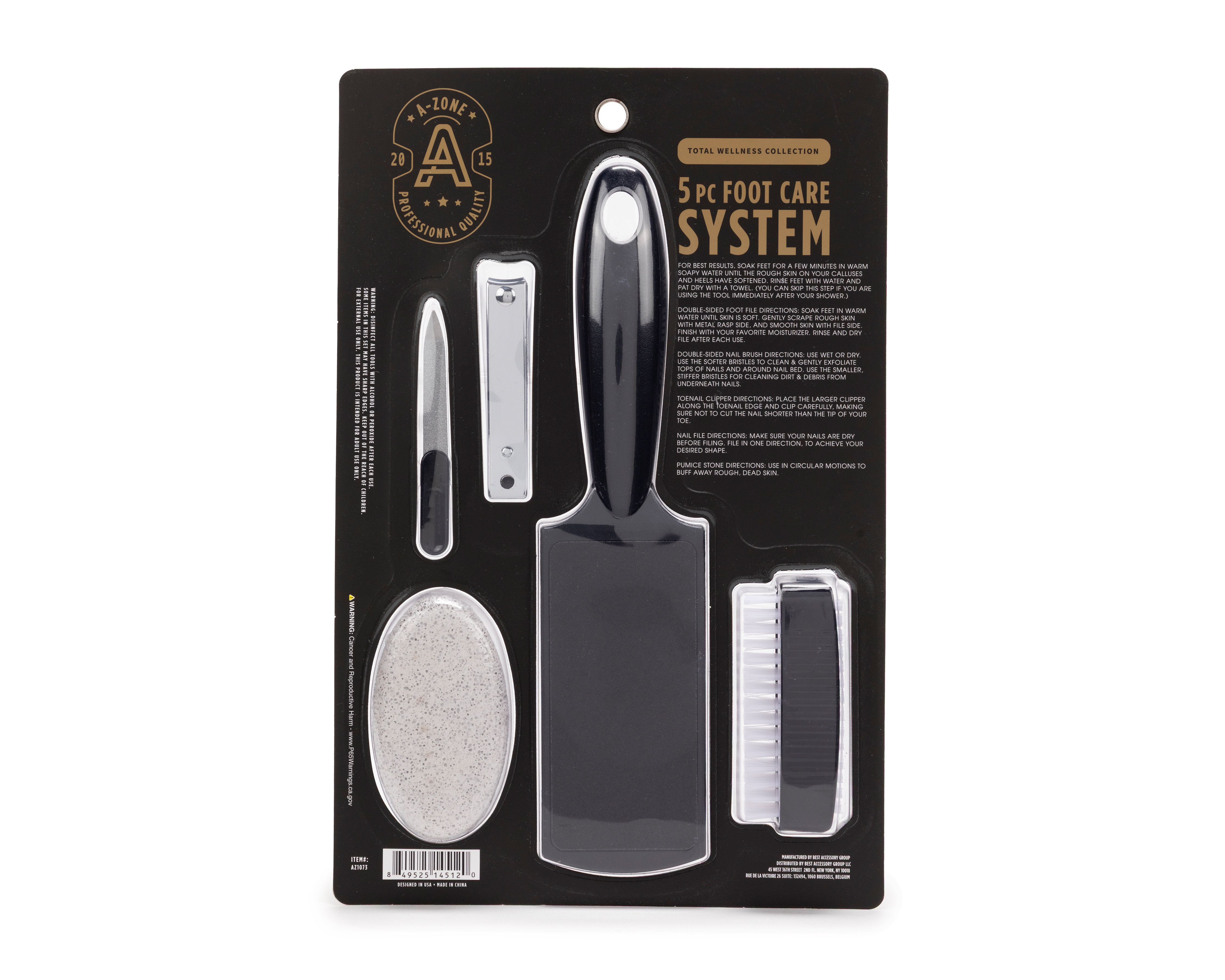 Foto 3 pulgar | Foto 2 | Kit de Pedicura A-Zone 5 Piezas