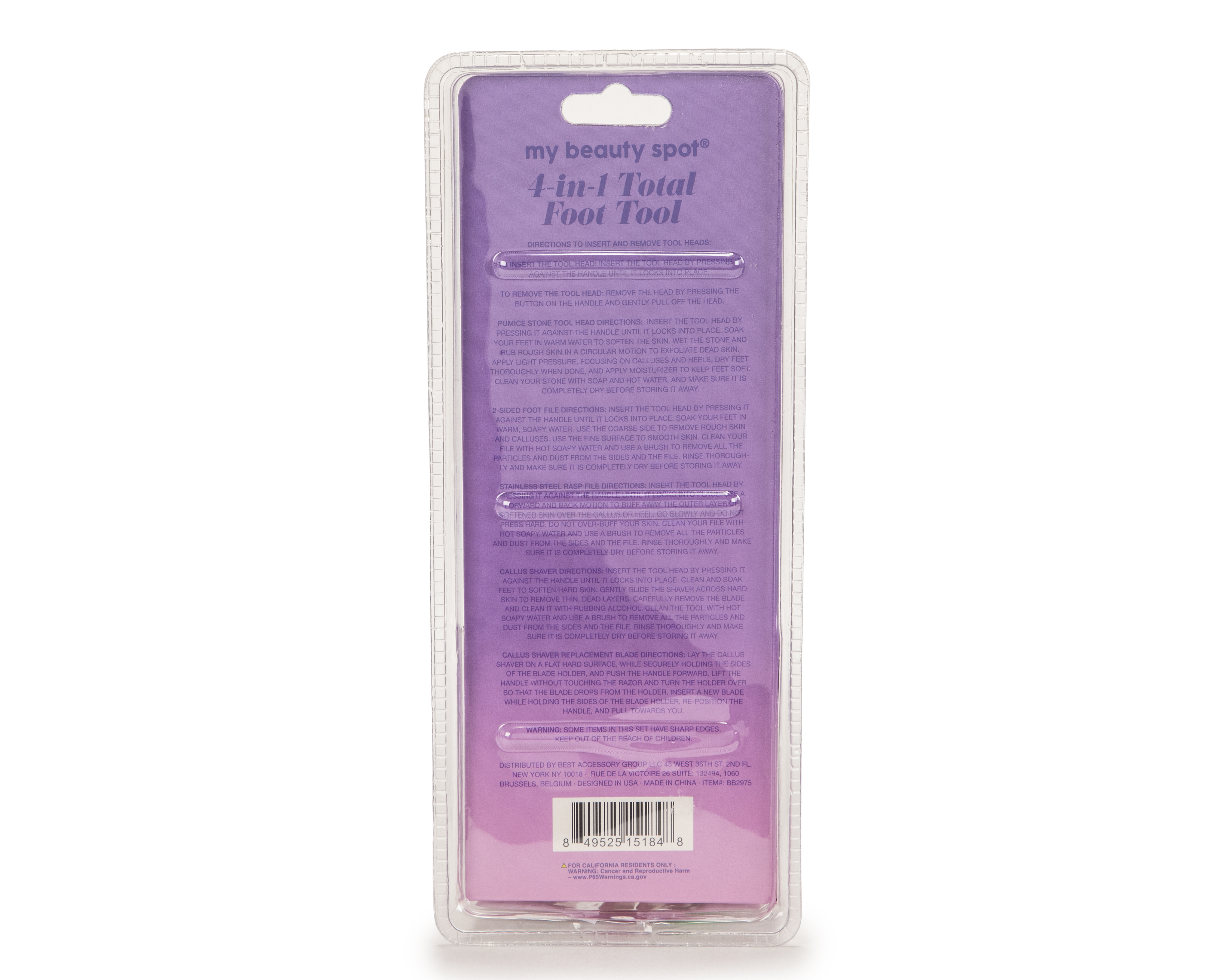 Foto 4 pulgar | Foto 3 | Set para Pedicura My Beauty Spot con Cabezales Intercambiables