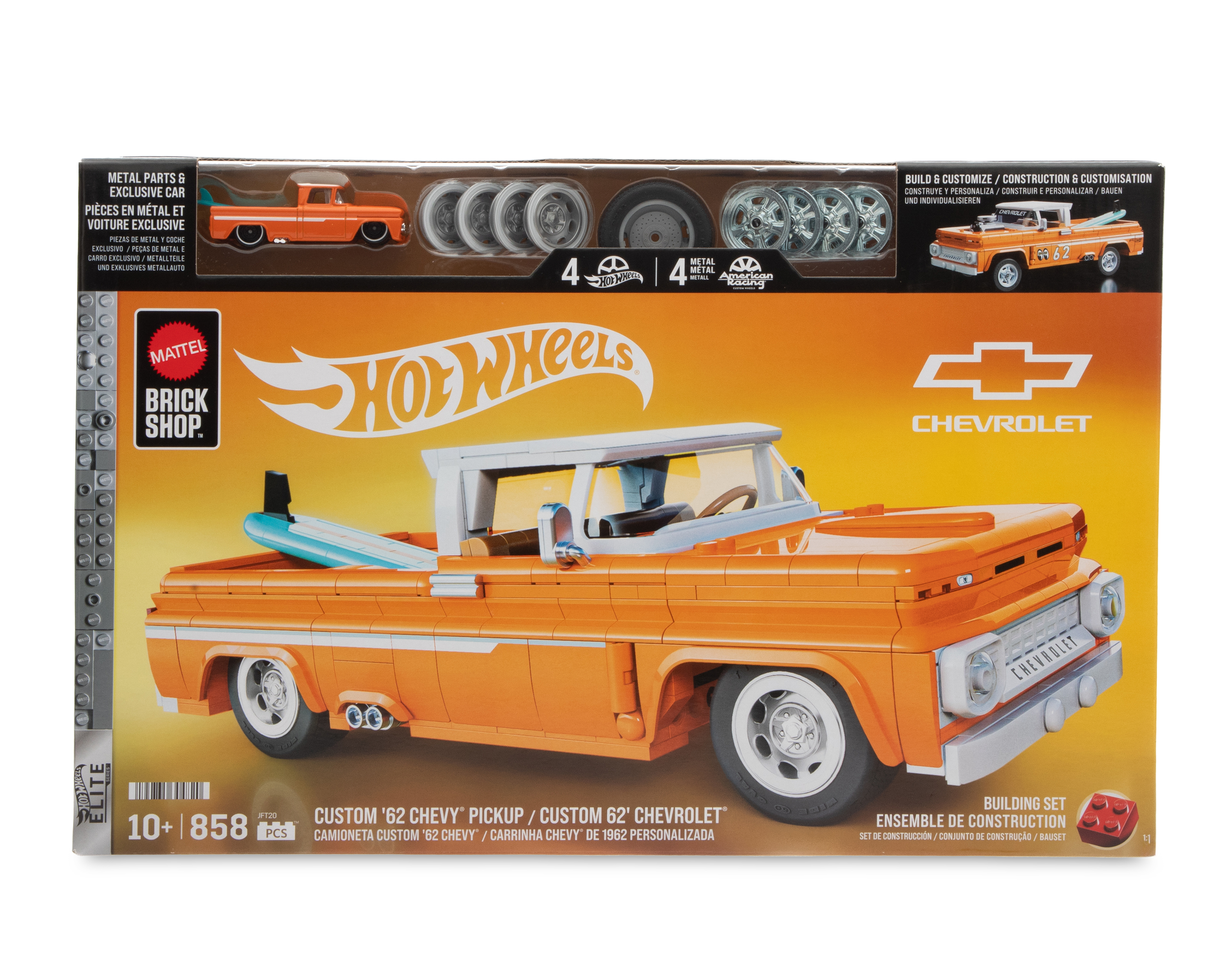Bloques de Construcción Hot Wheels 858 Piezas