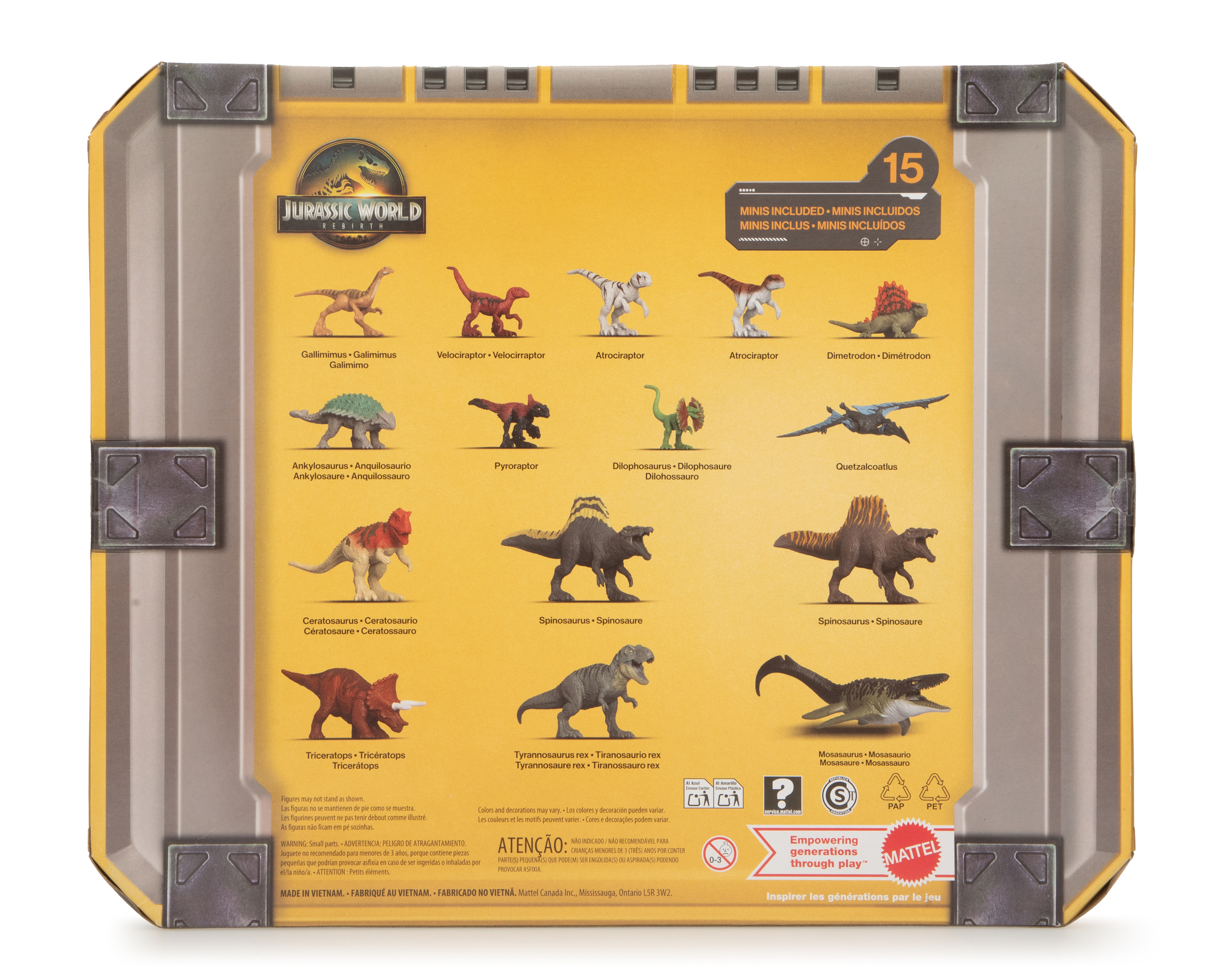 Foto 5 pulgar | Foto 4 | Figura de Dinosaurios Mini Jurassic World 15 Piezas