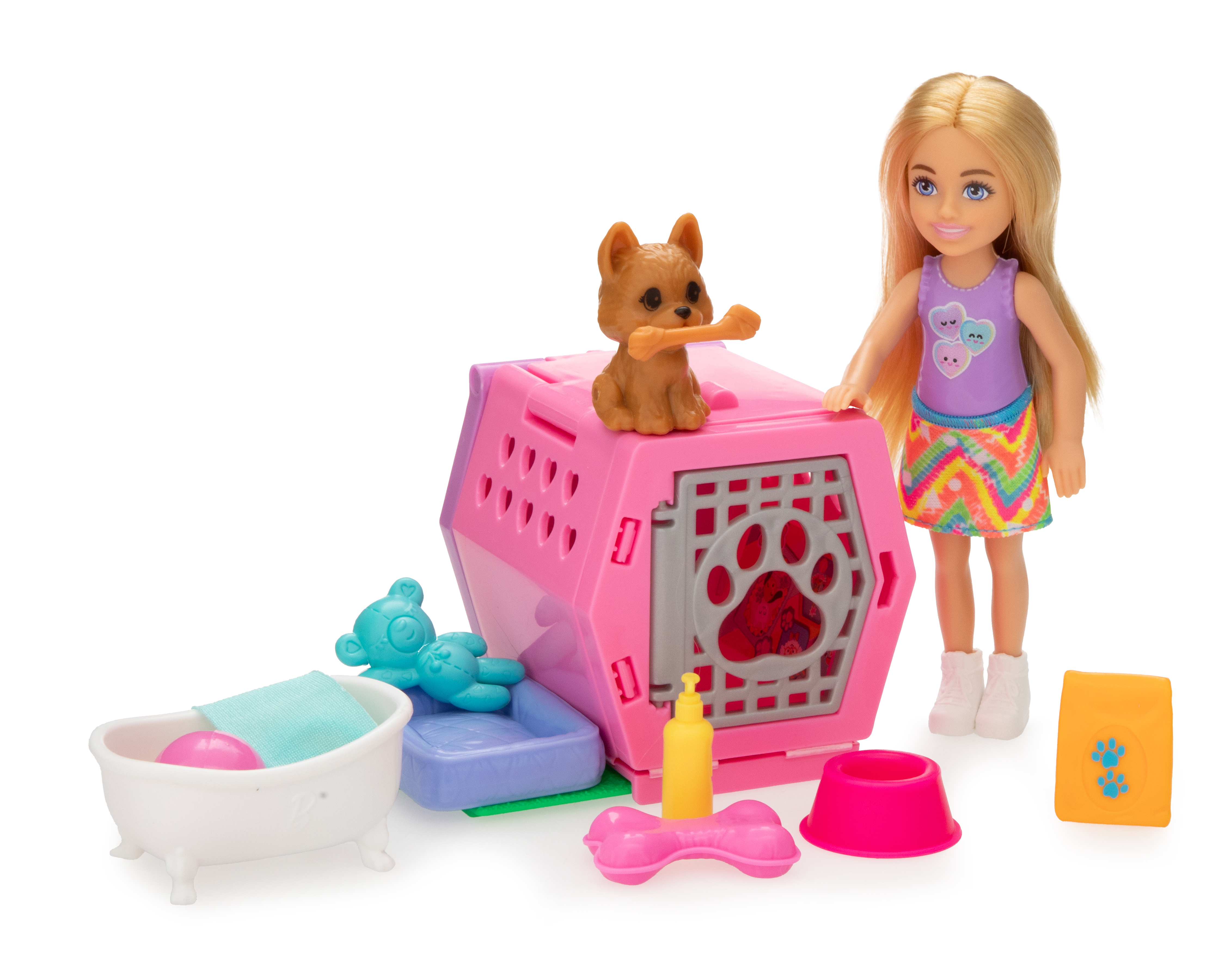 Set de Juego Barbie Chelsea Fiesta de Perritos