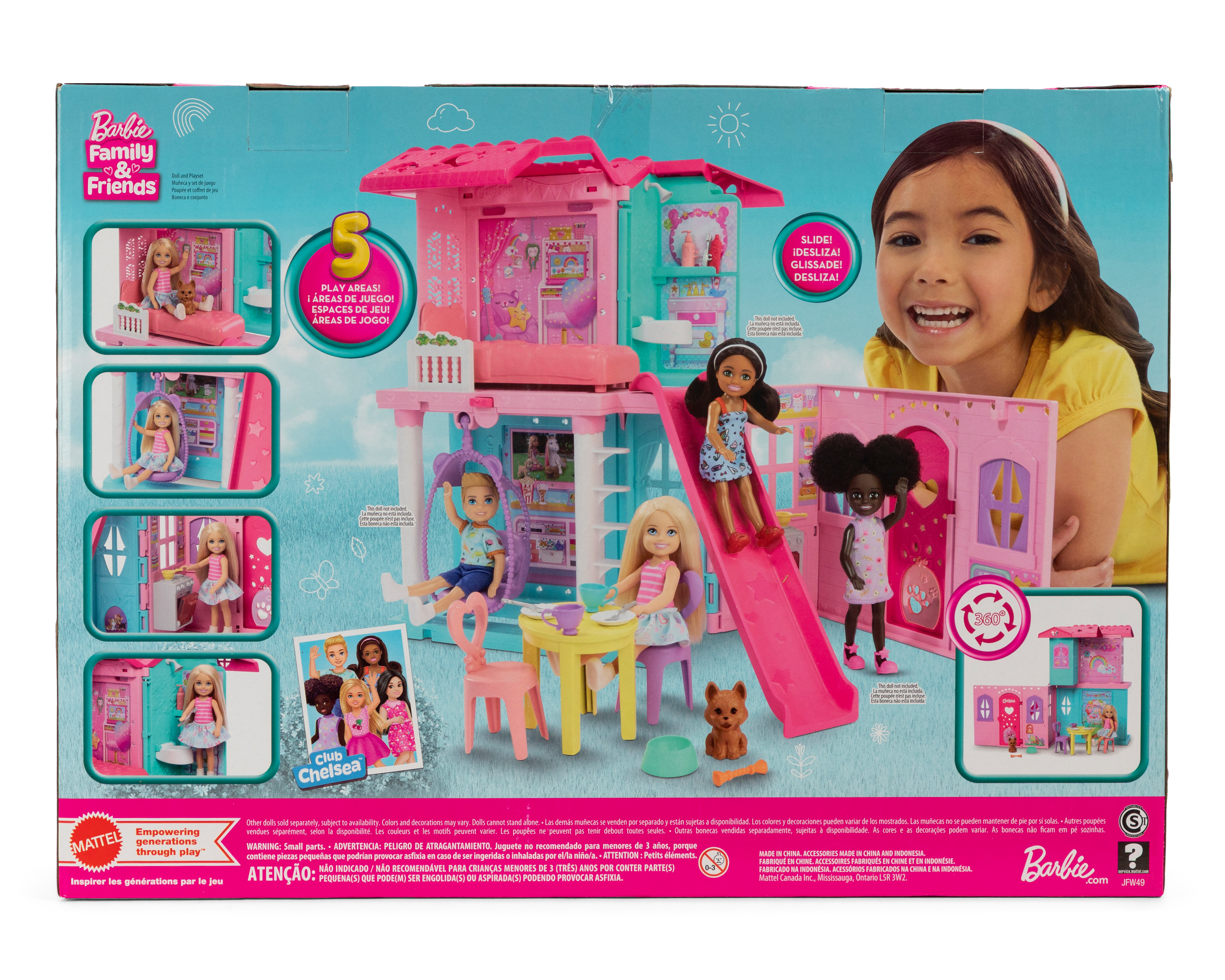 Foto 2 | Foto 2 | Casa de Muñecas Transformable de Chelsea Barbie Rosa