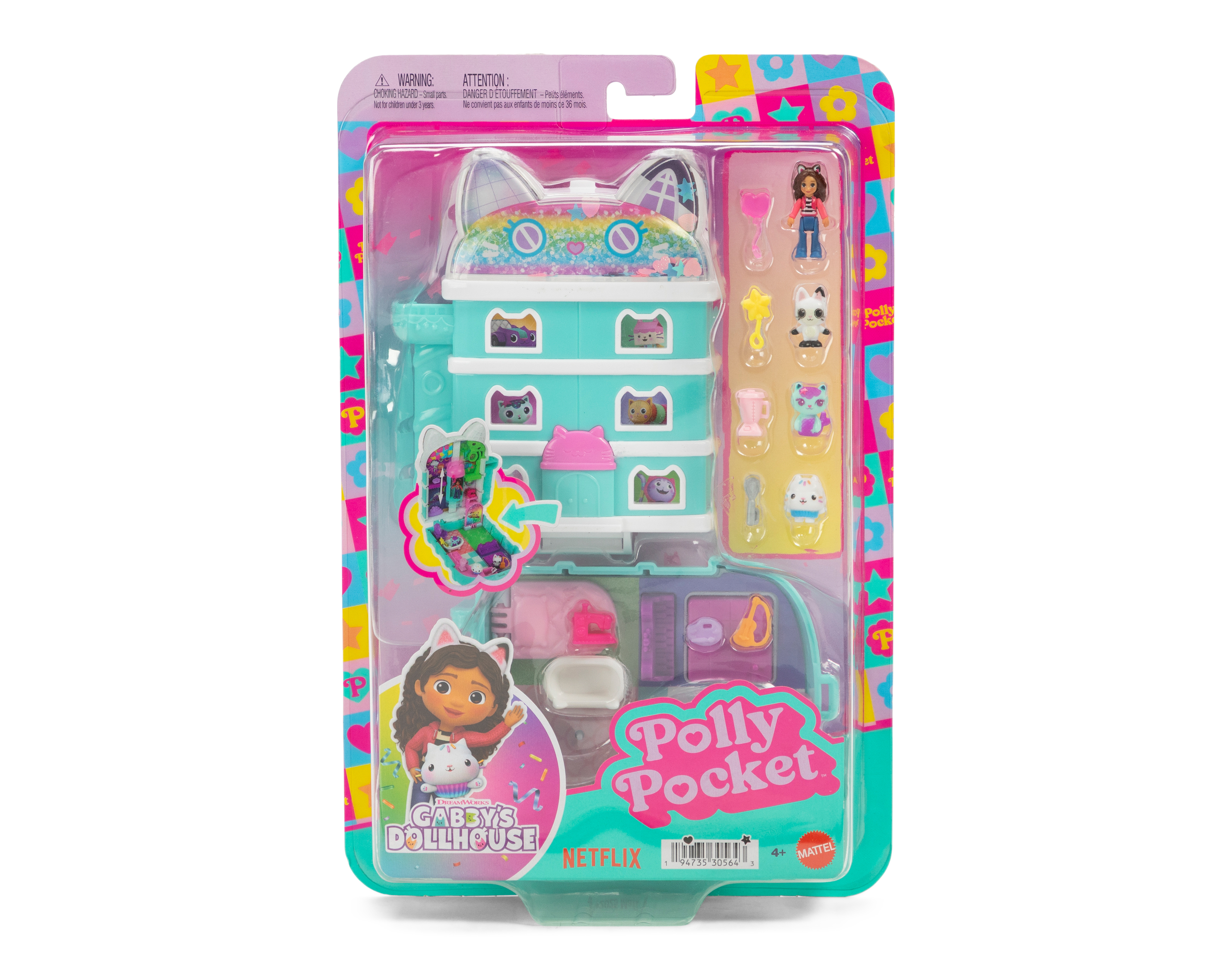 Set de Juego Polly Pocket Gabby's Dollhouse con Accesorios